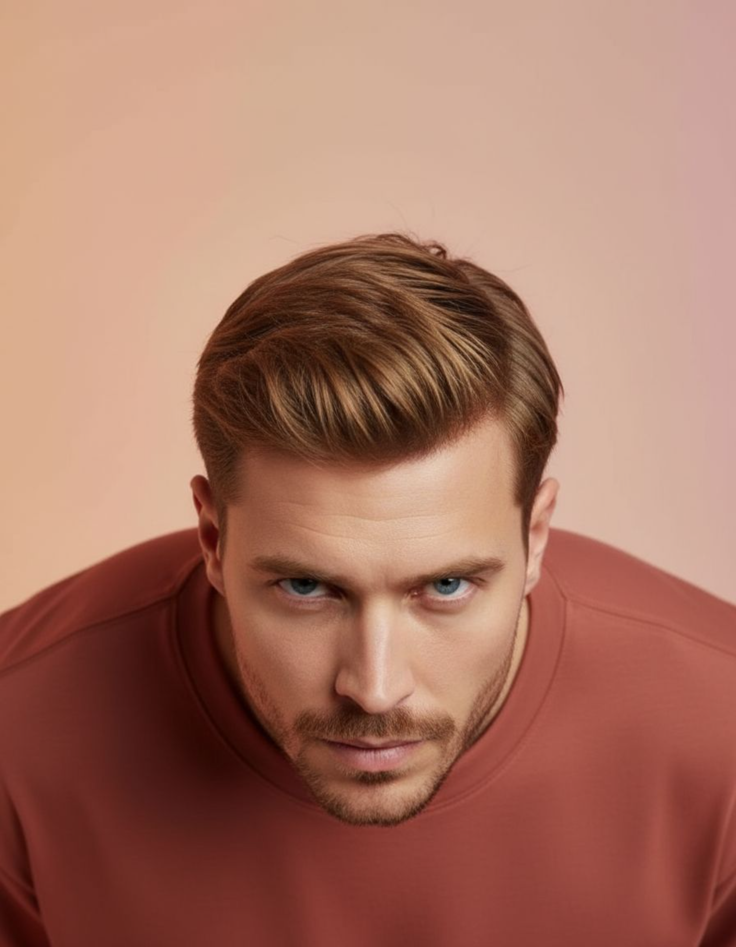 Solid Coral Oversized T-Shirt