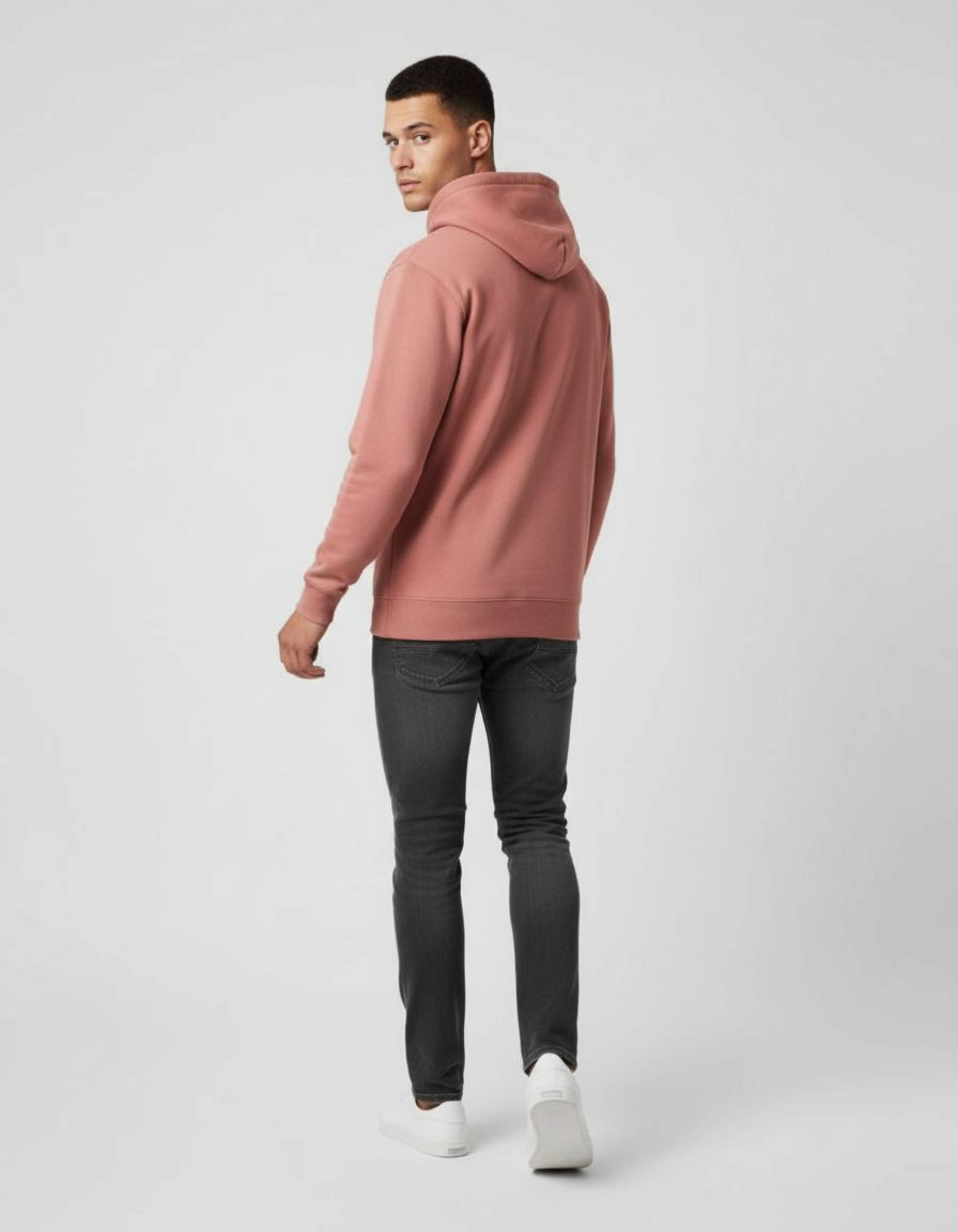 Solid Coral Hoodie
