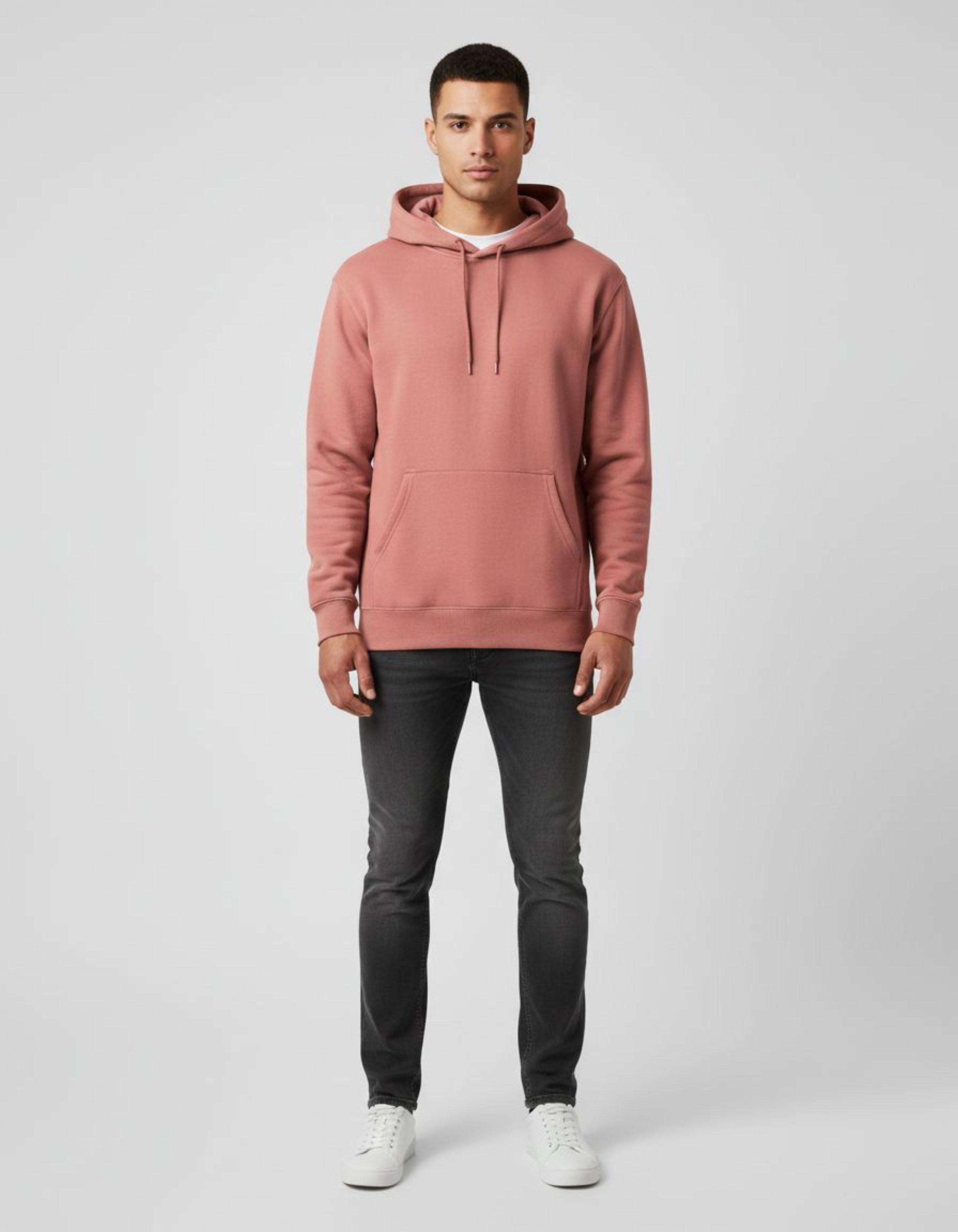 Solid Coral Hoodie