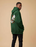 Green Defend Your Legacy Printed Oversized Hoodie