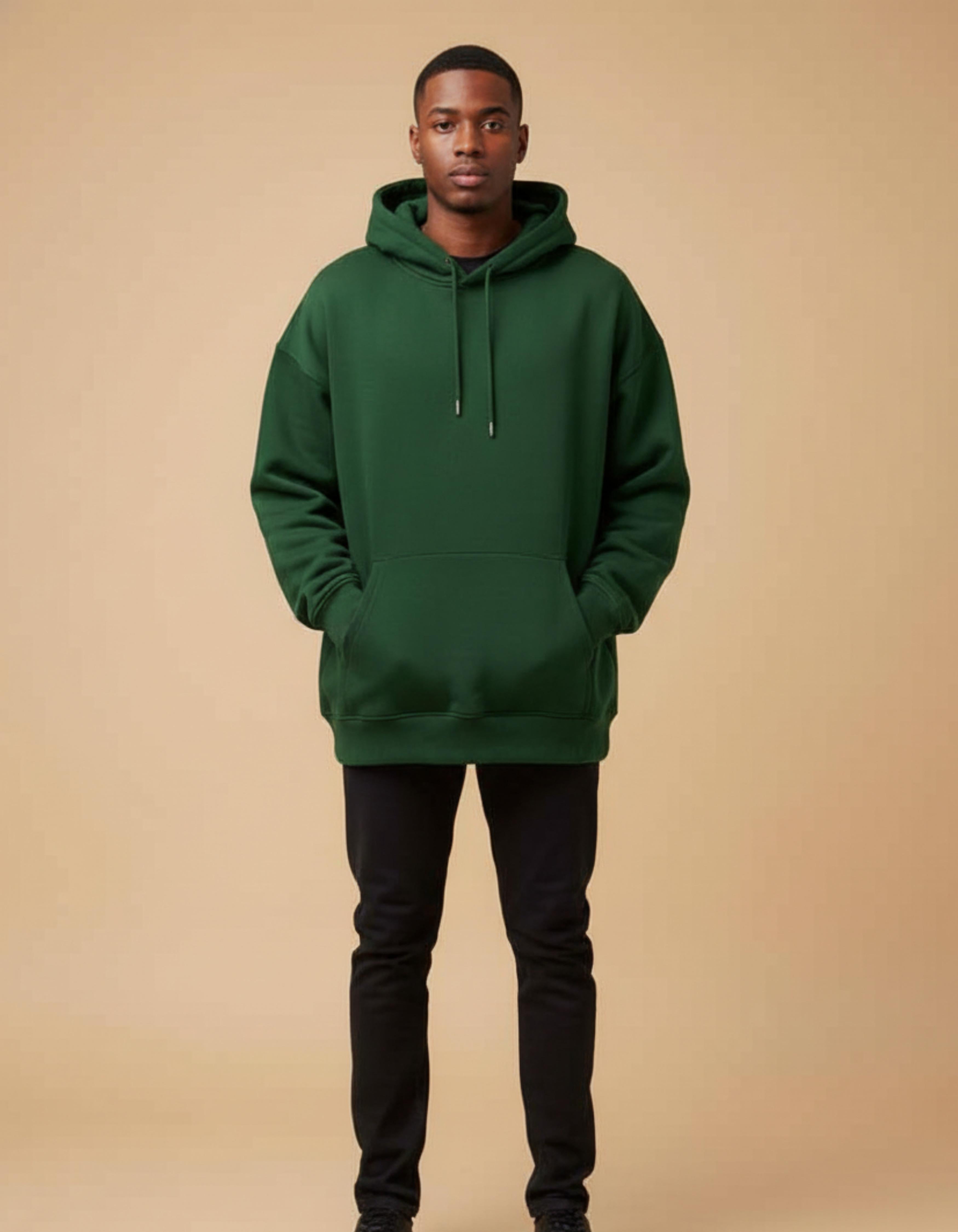 Green Defend Your Legacy Printed Oversized Hoodie