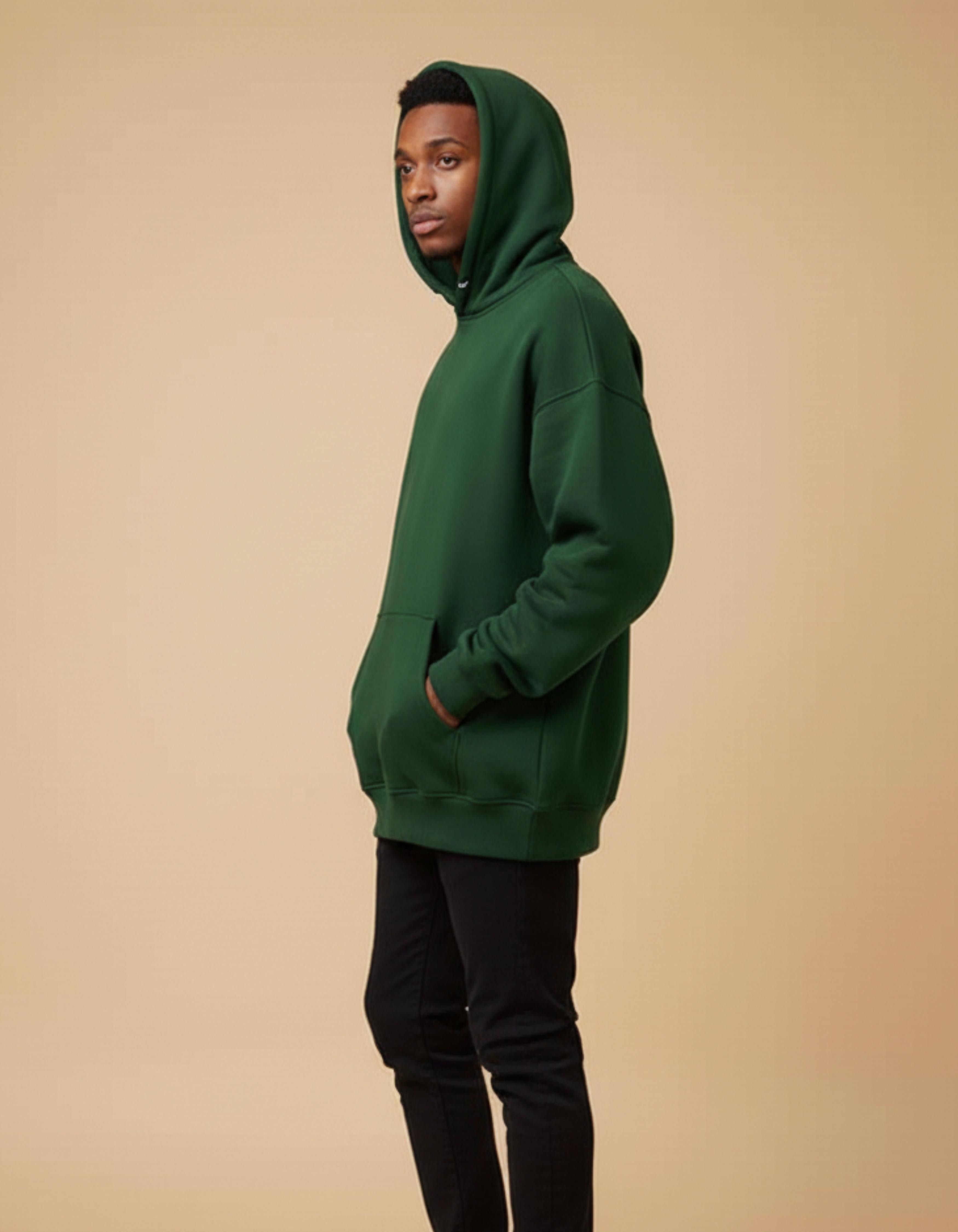 Green Defend Your Legacy Printed Oversized Hoodie
