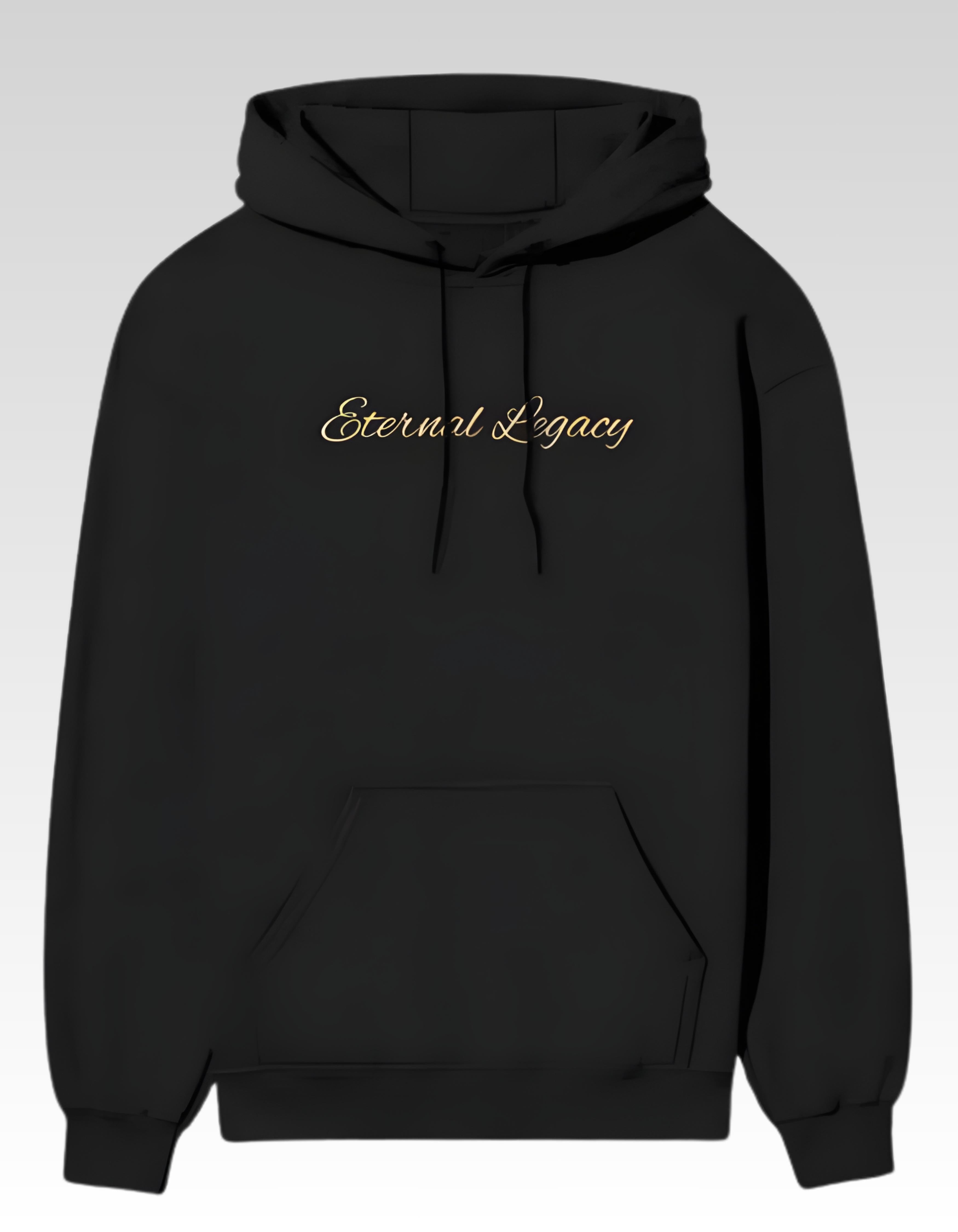 Black Eternal Legacy Printed Hoodie