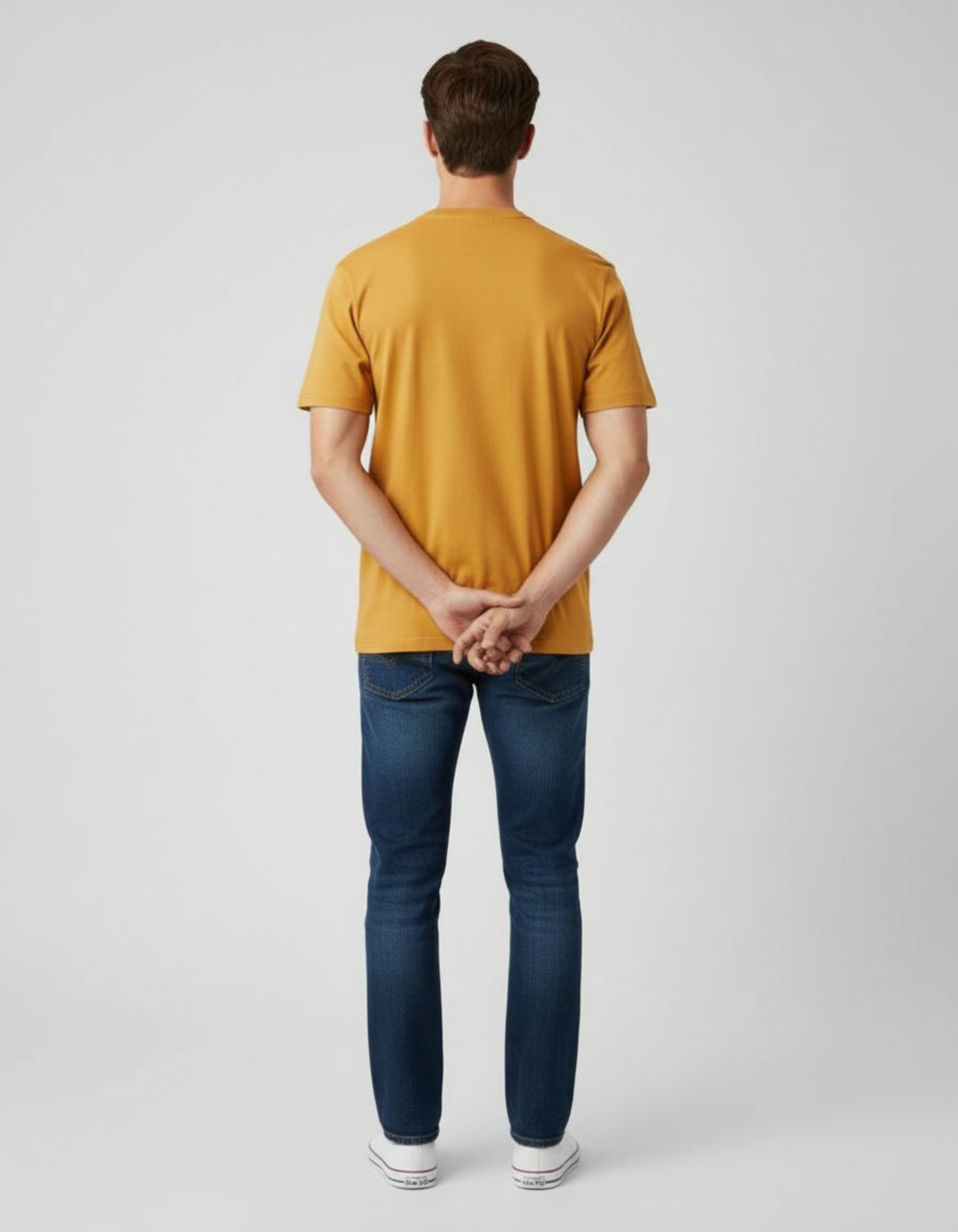 Solid Golden Yellow Regular Fit T-Shirt