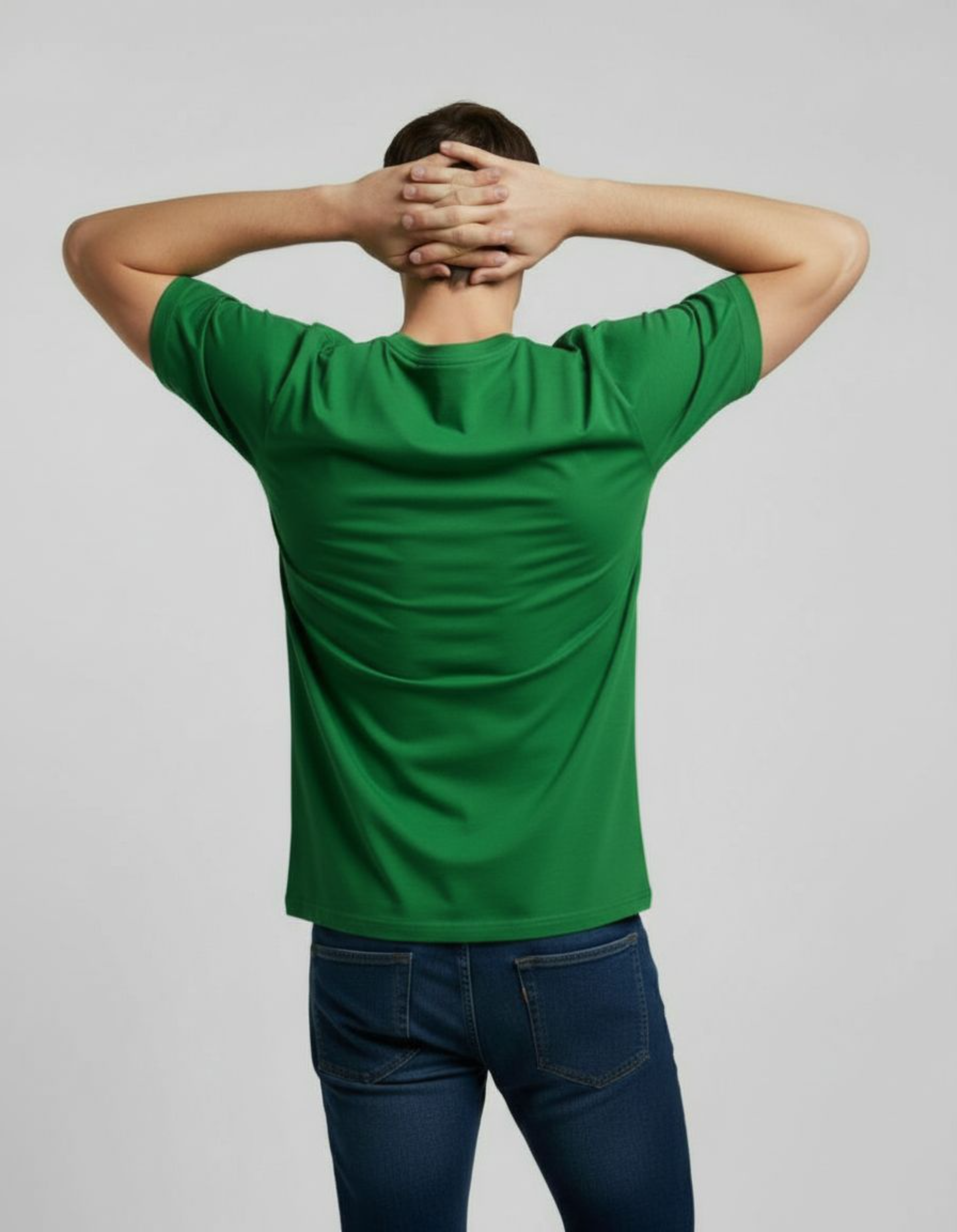 Solid Green Regular Fit T-Shirt