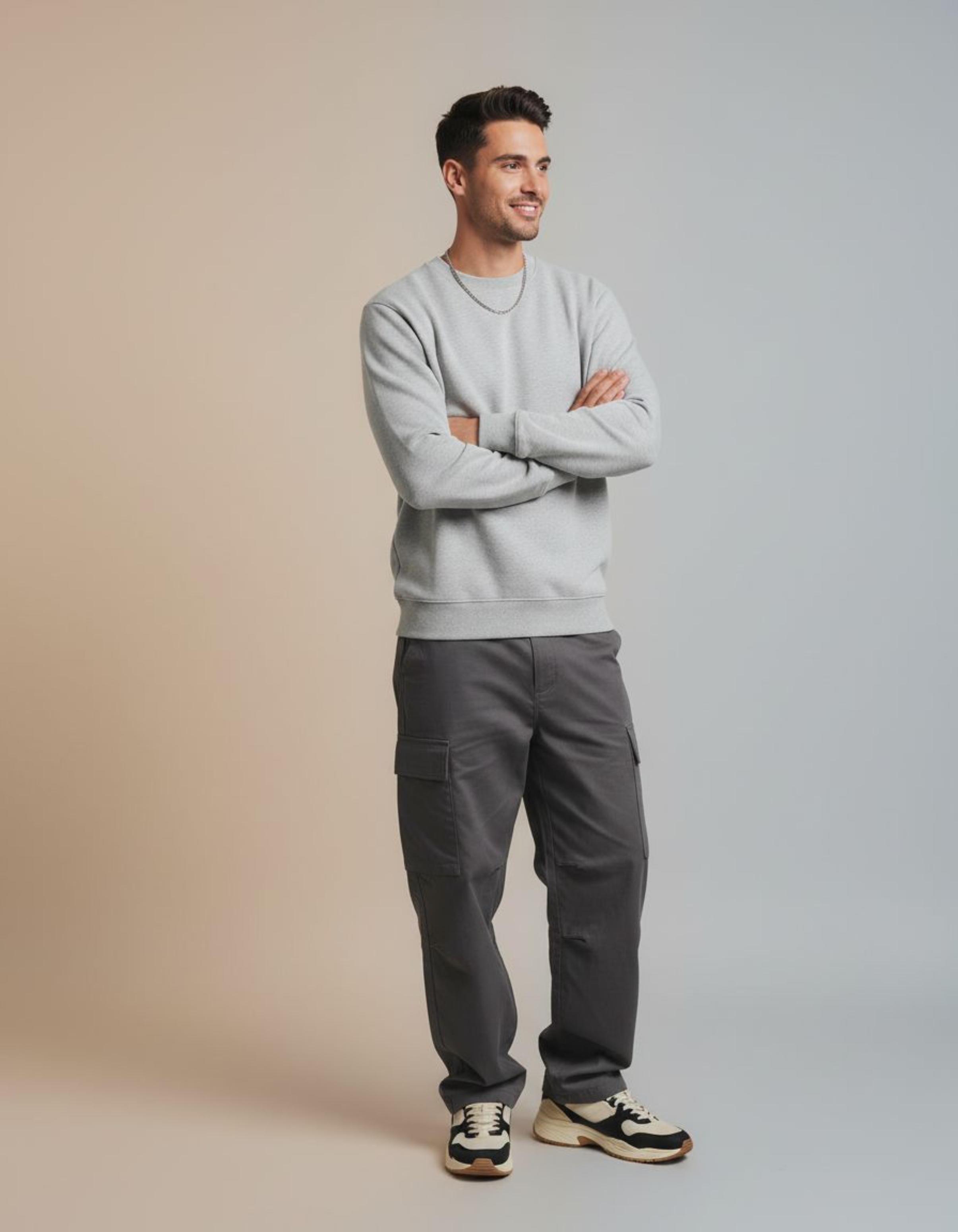 Solid Grey Sweatshirt