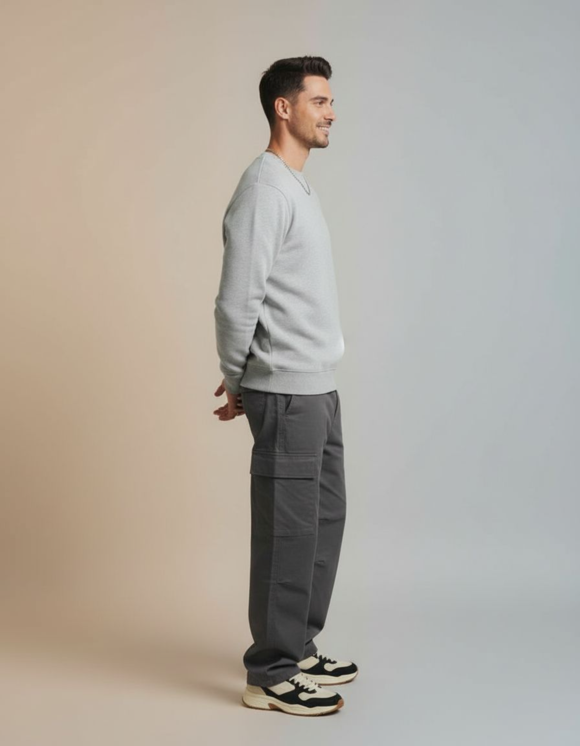 Solid Grey Sweatshirt