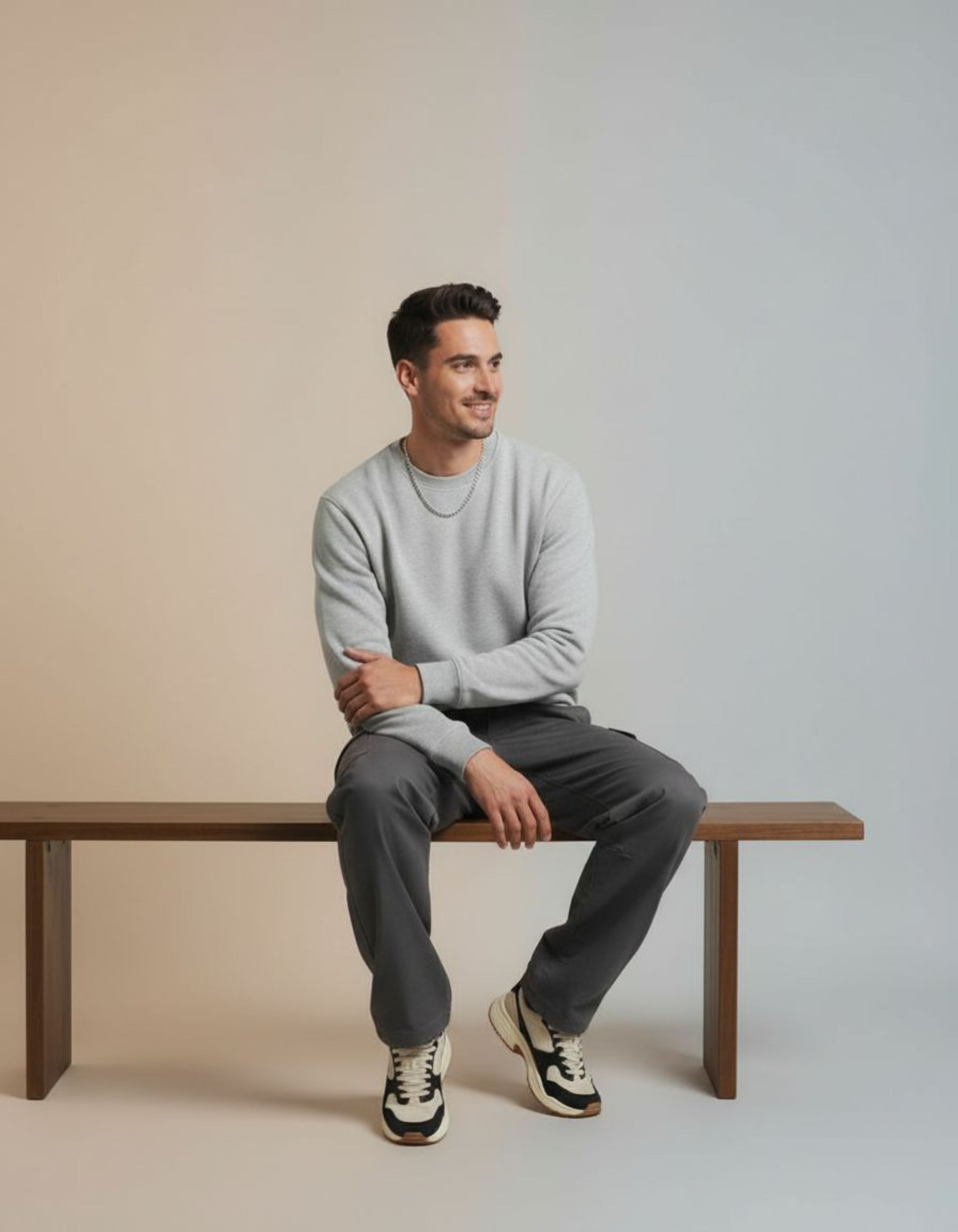 Solid Grey Sweatshirt