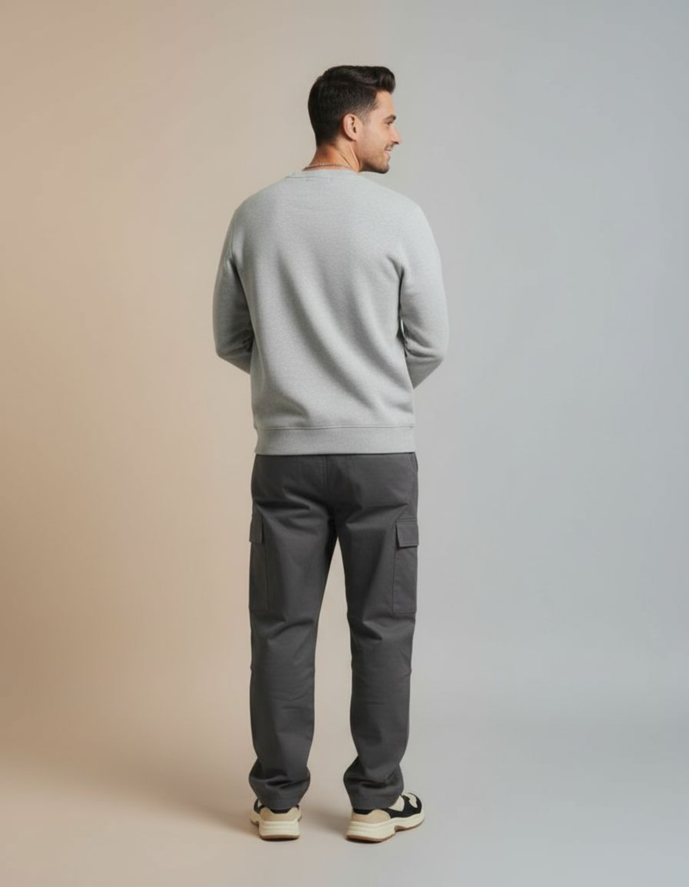 Solid Grey Sweatshirt