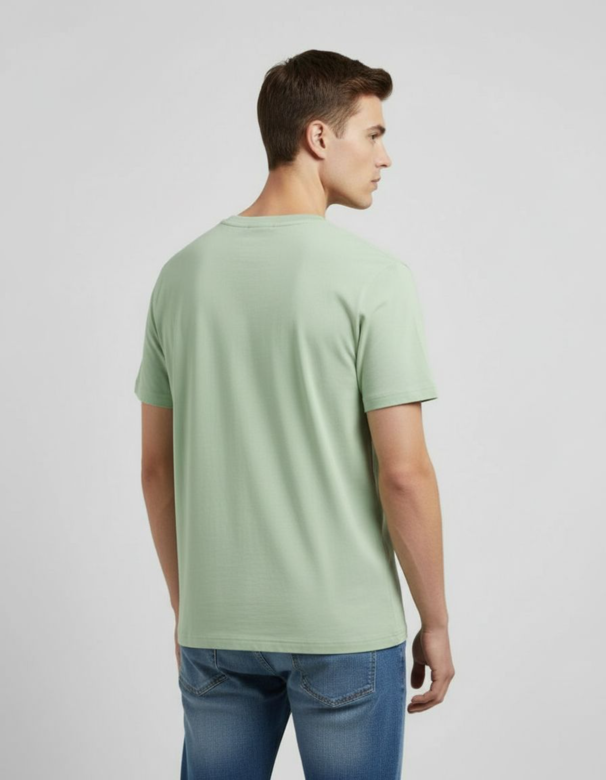 Solid Jade Green Regular Fit T-Shirt