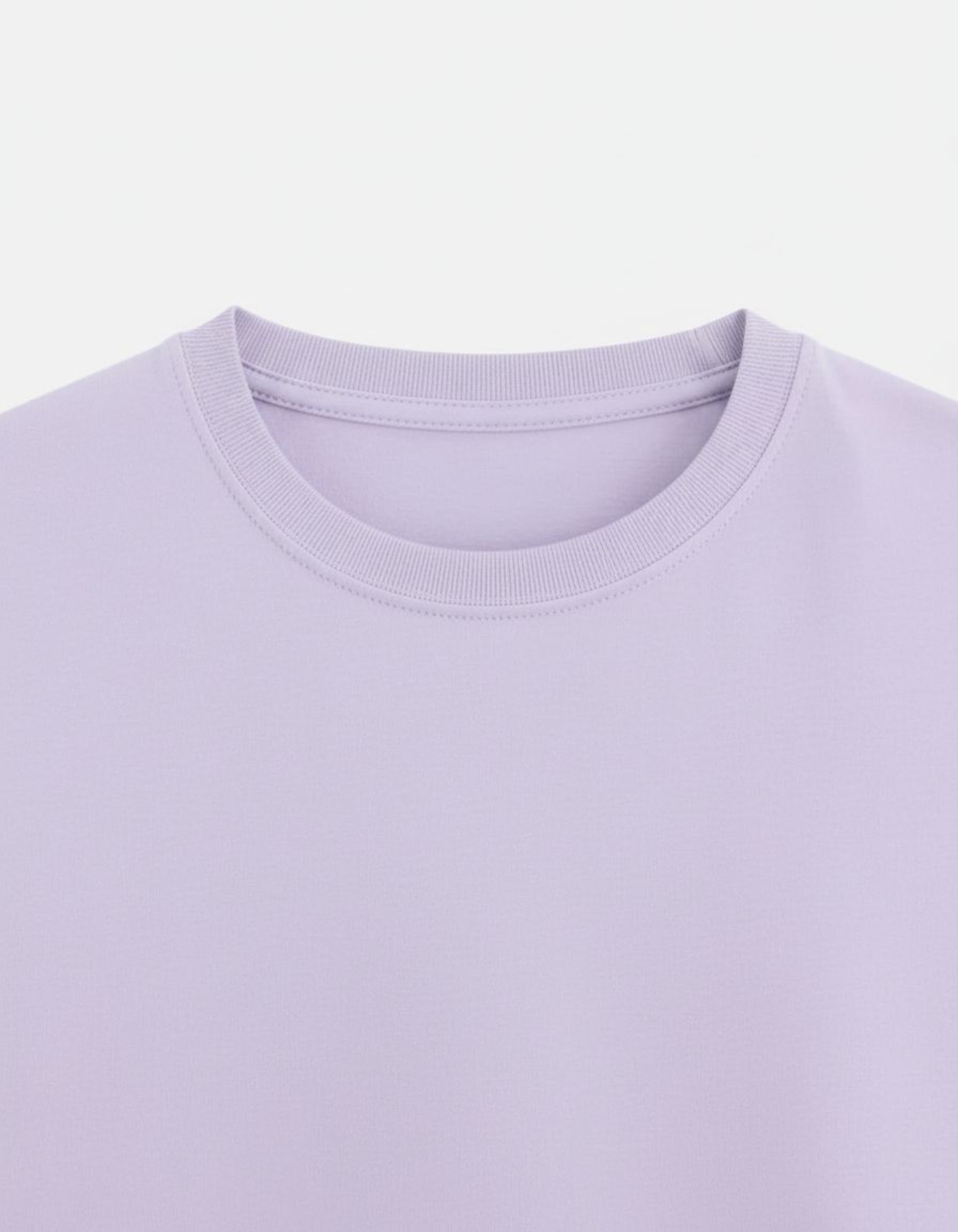 Solid Lavender Regular Fit T-Shirt