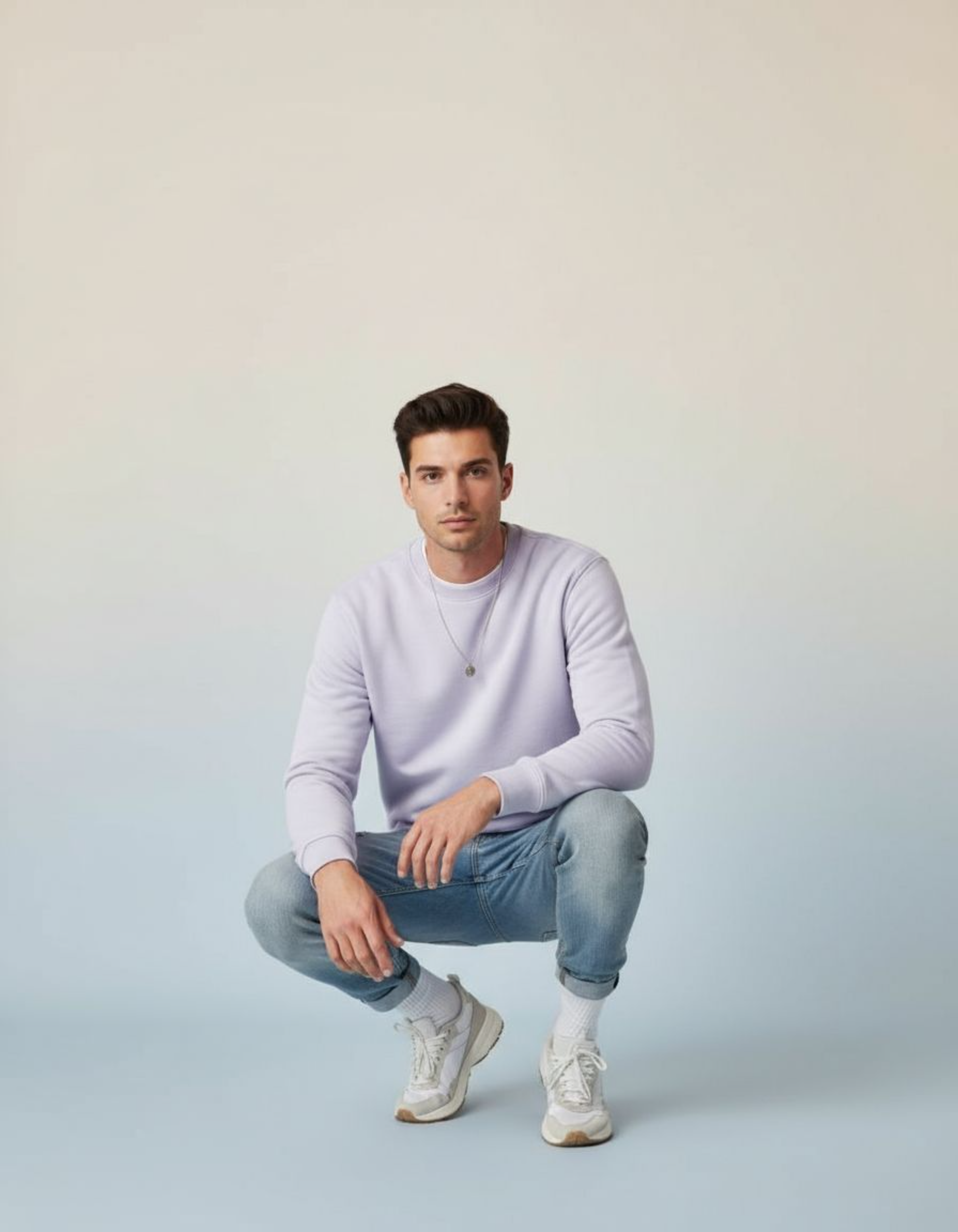 Solid Lavender Sweatshirt