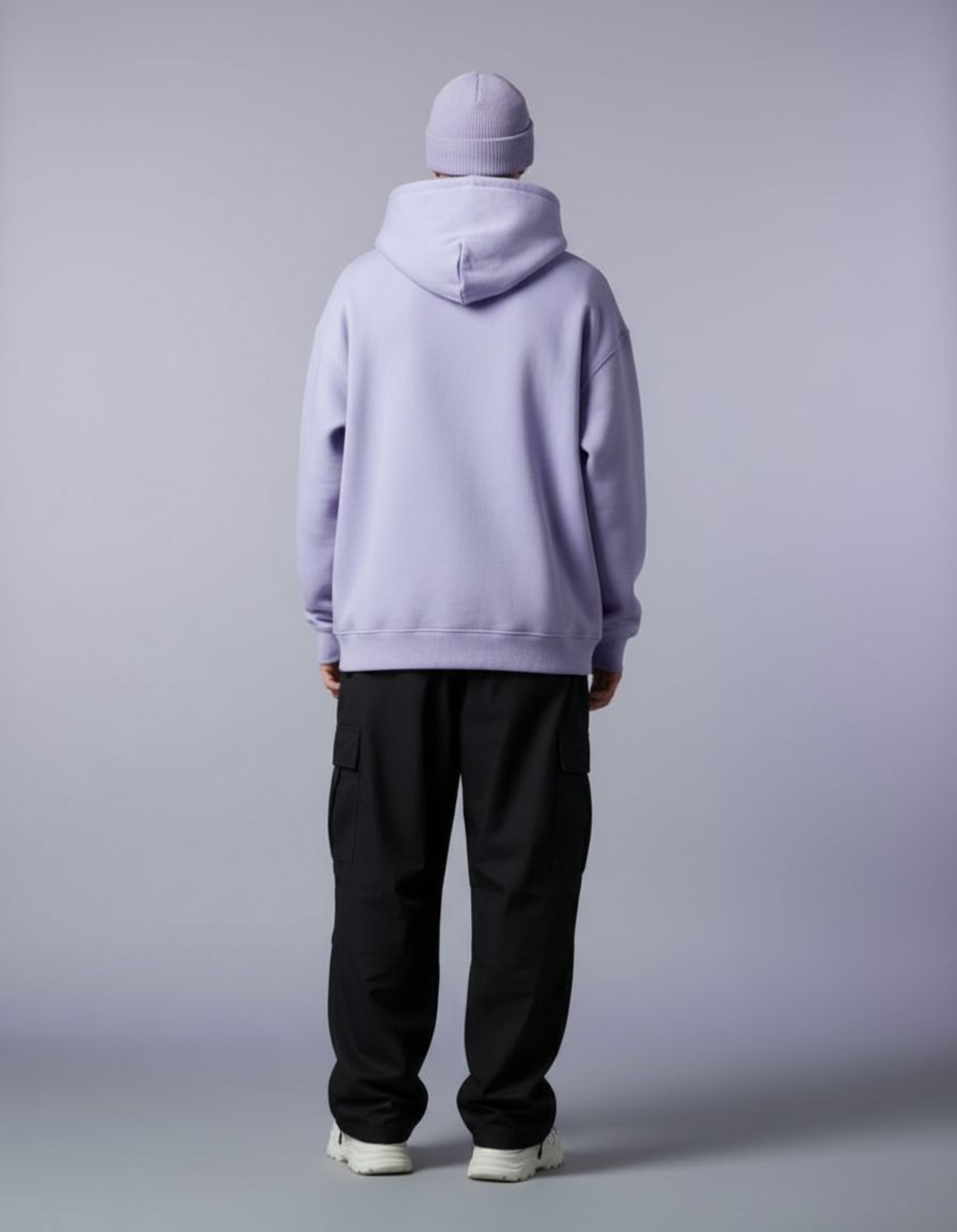 Basic Lavender Oversized Hoodie