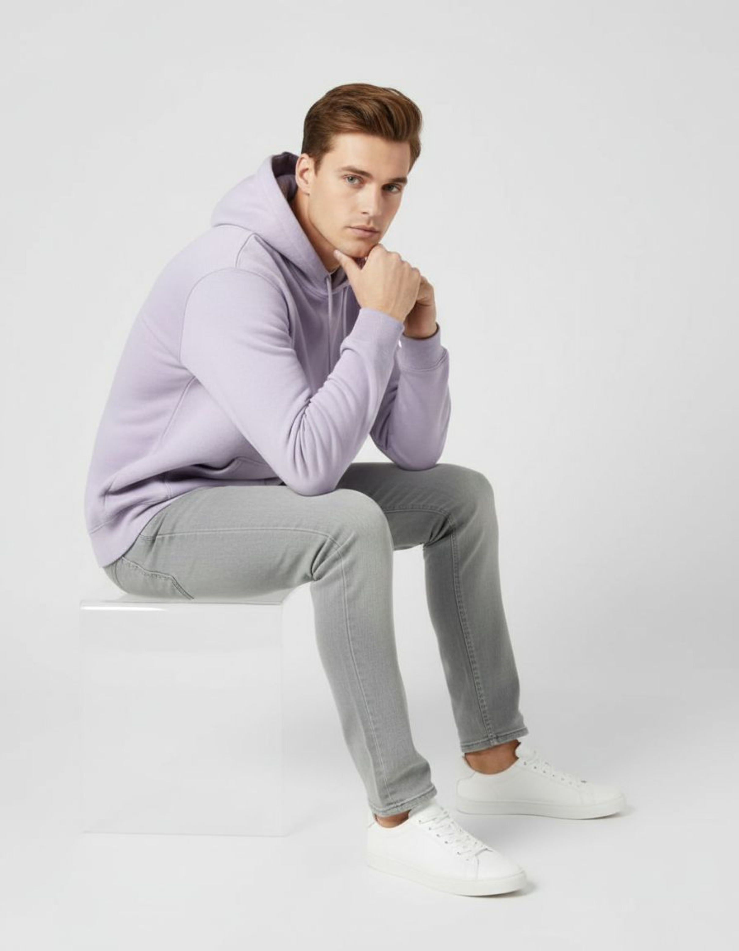 Solid Lavender Hoodie