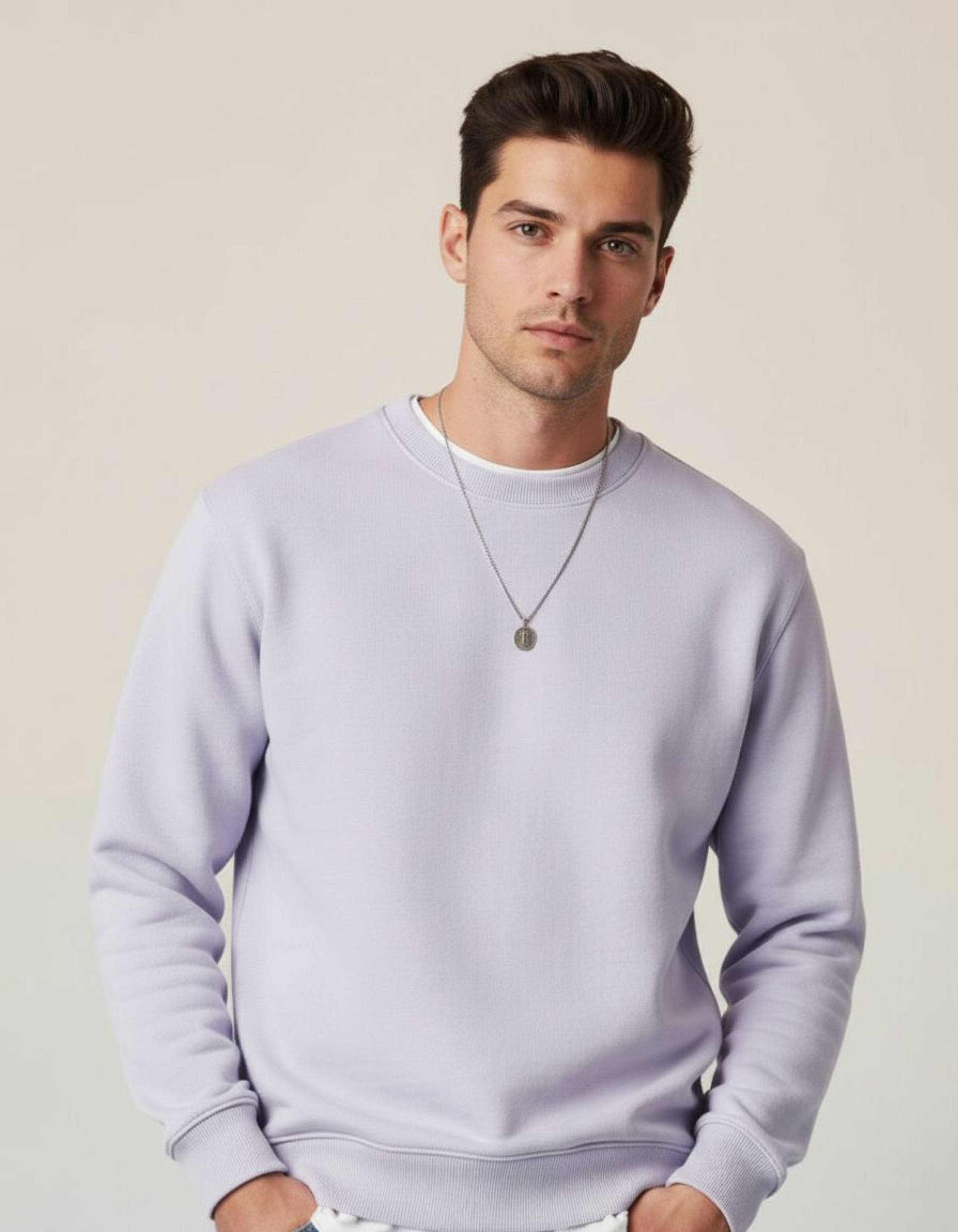 Solid Lavender Sweatshirt