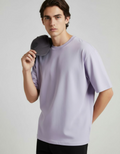 Solid Lavender Oversized T-Shirt