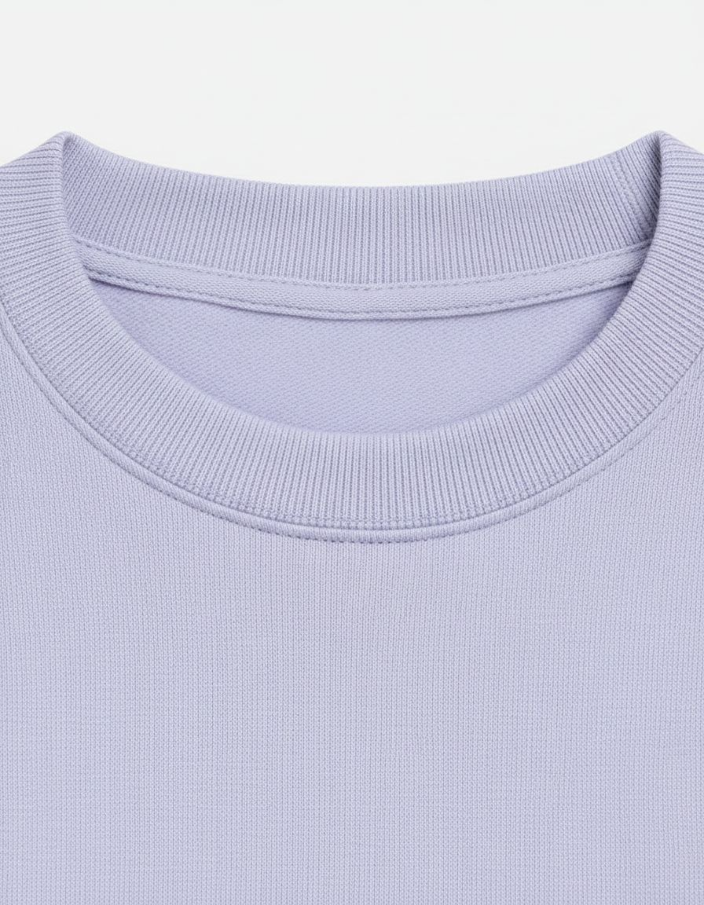 Solid Lavender Oversized Sweatshirt