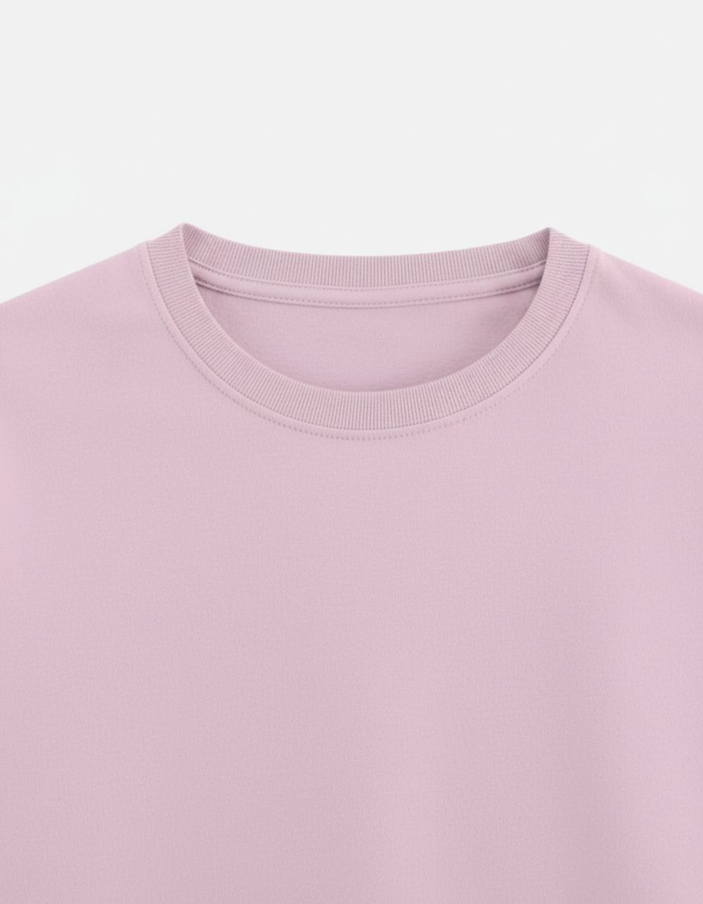 Solid Light Pink Regular Fit T-Shirt