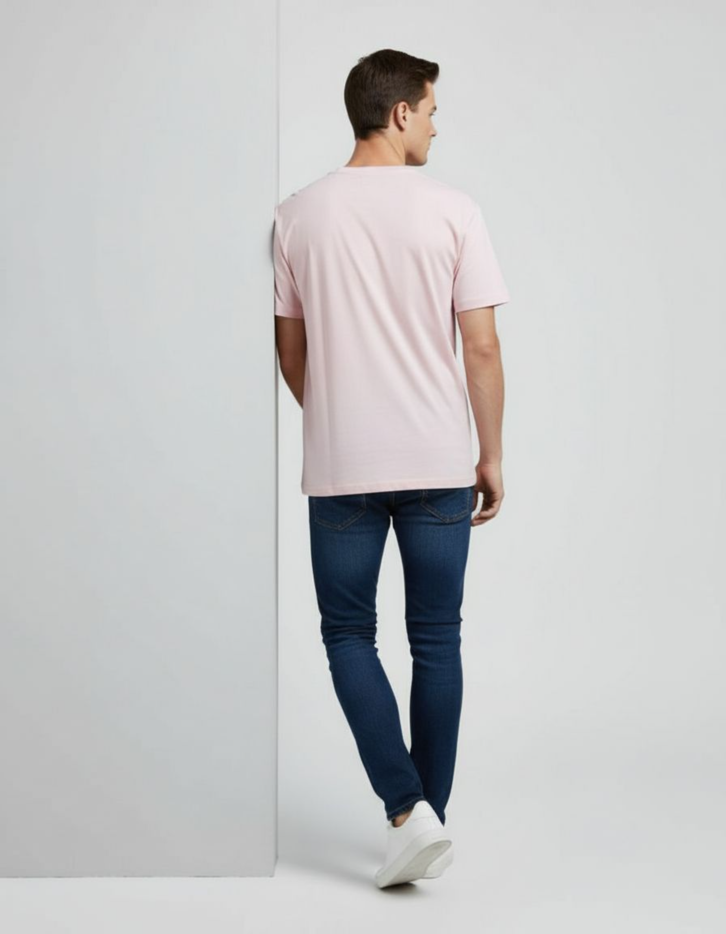 Solid Light Pink Regular Fit T-Shirt
