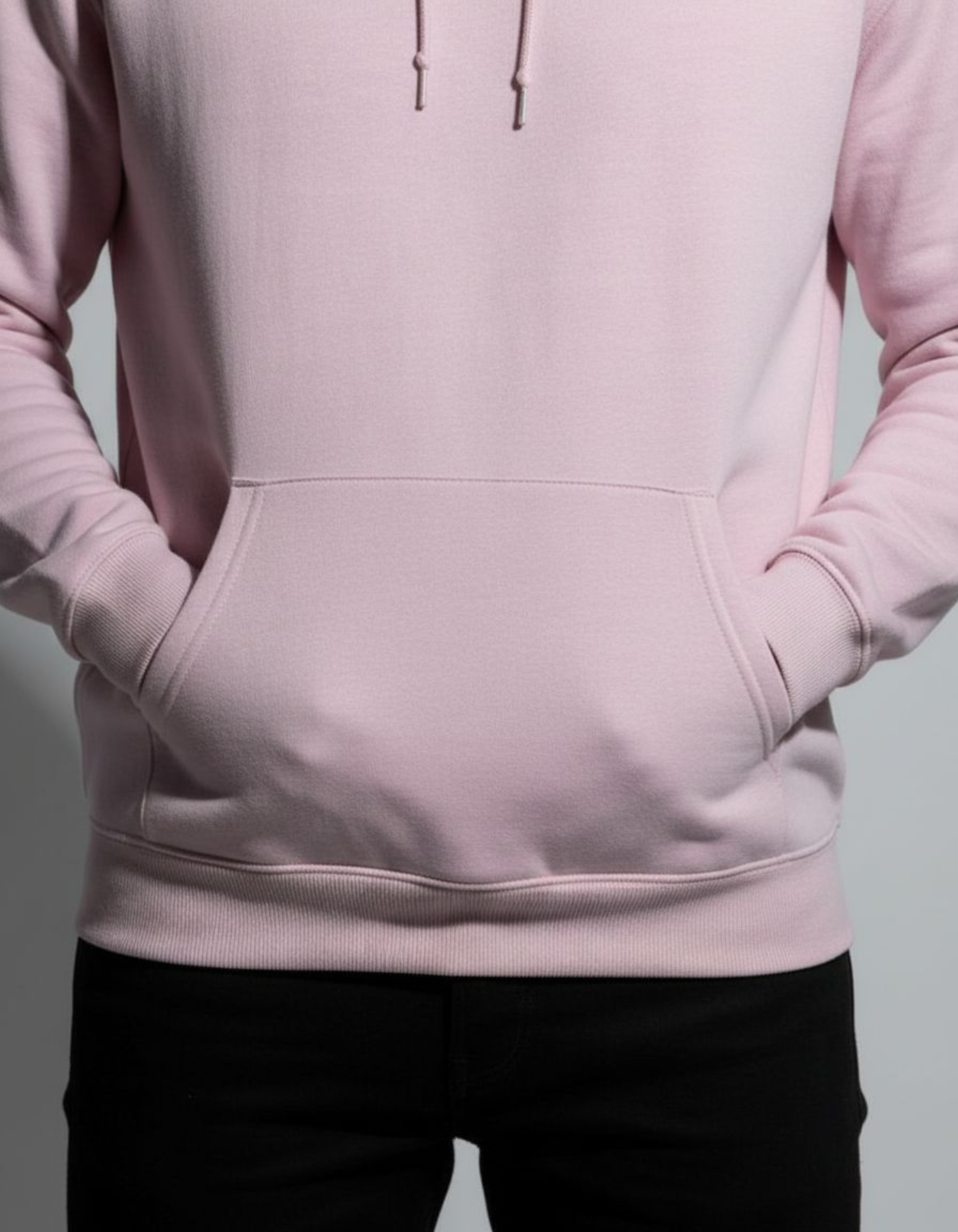 Solid Light Pink Hoodie