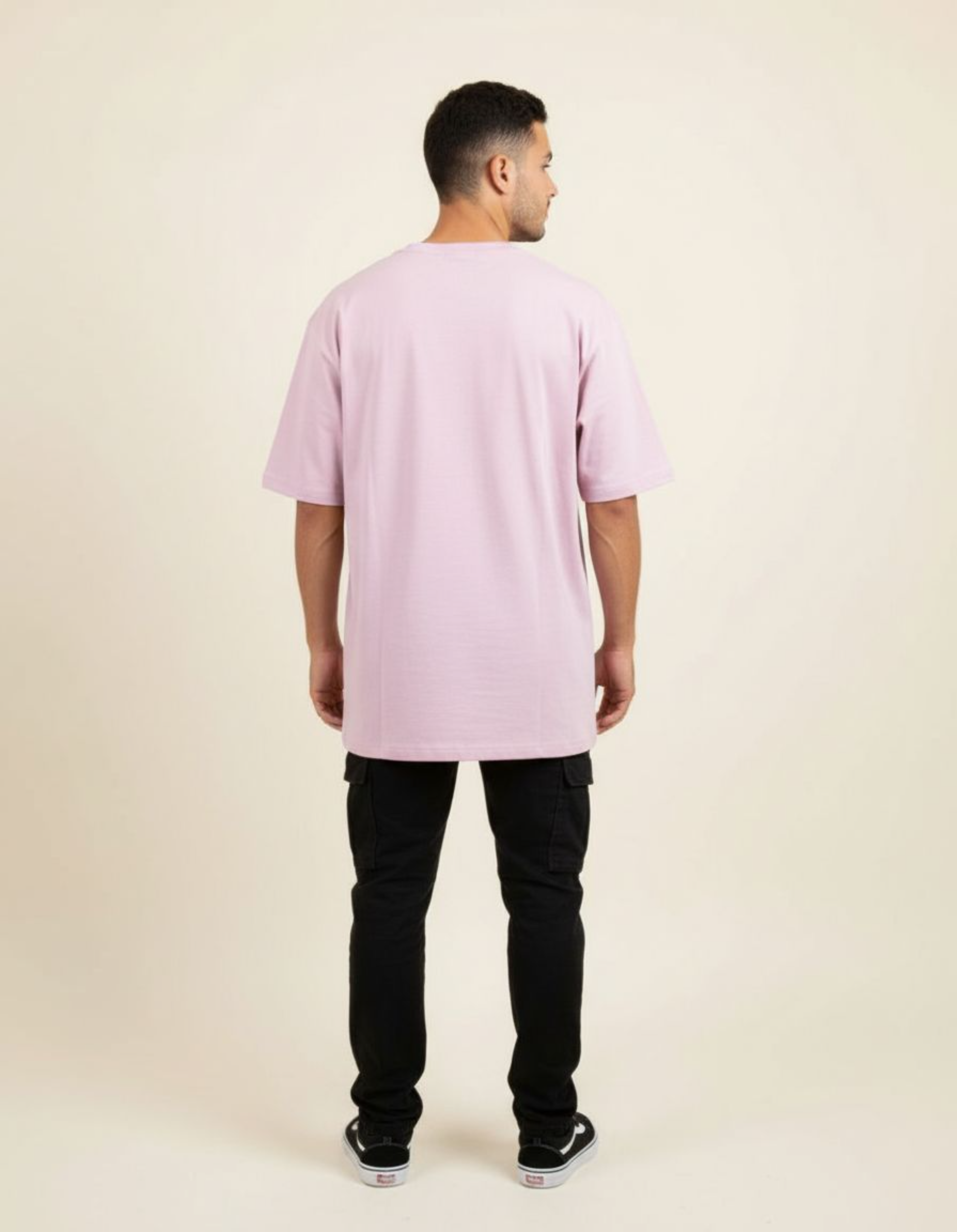 Light Pink Don't Think Twice Oversized Typography T-Shirt