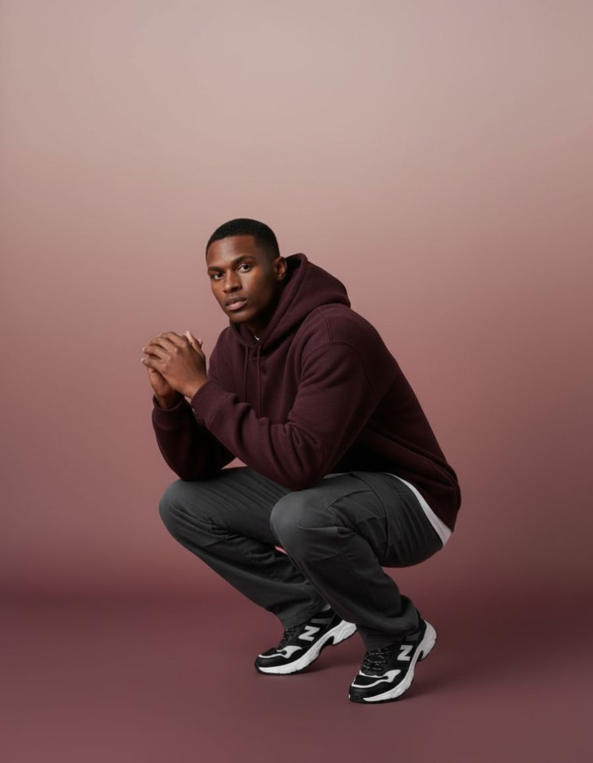 Basic Maroon Oversized Hoodie