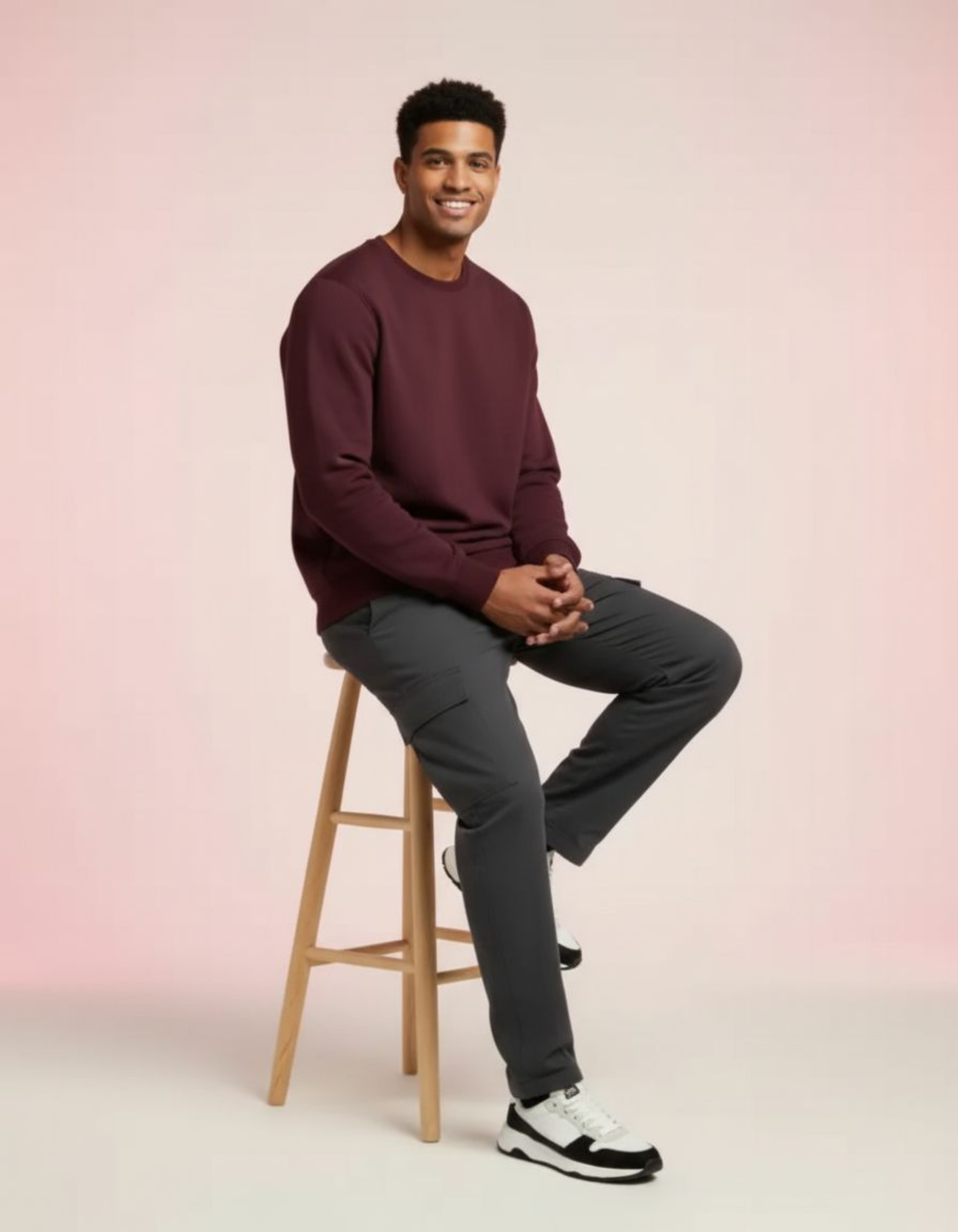 Solid Maroon Sweatshirt