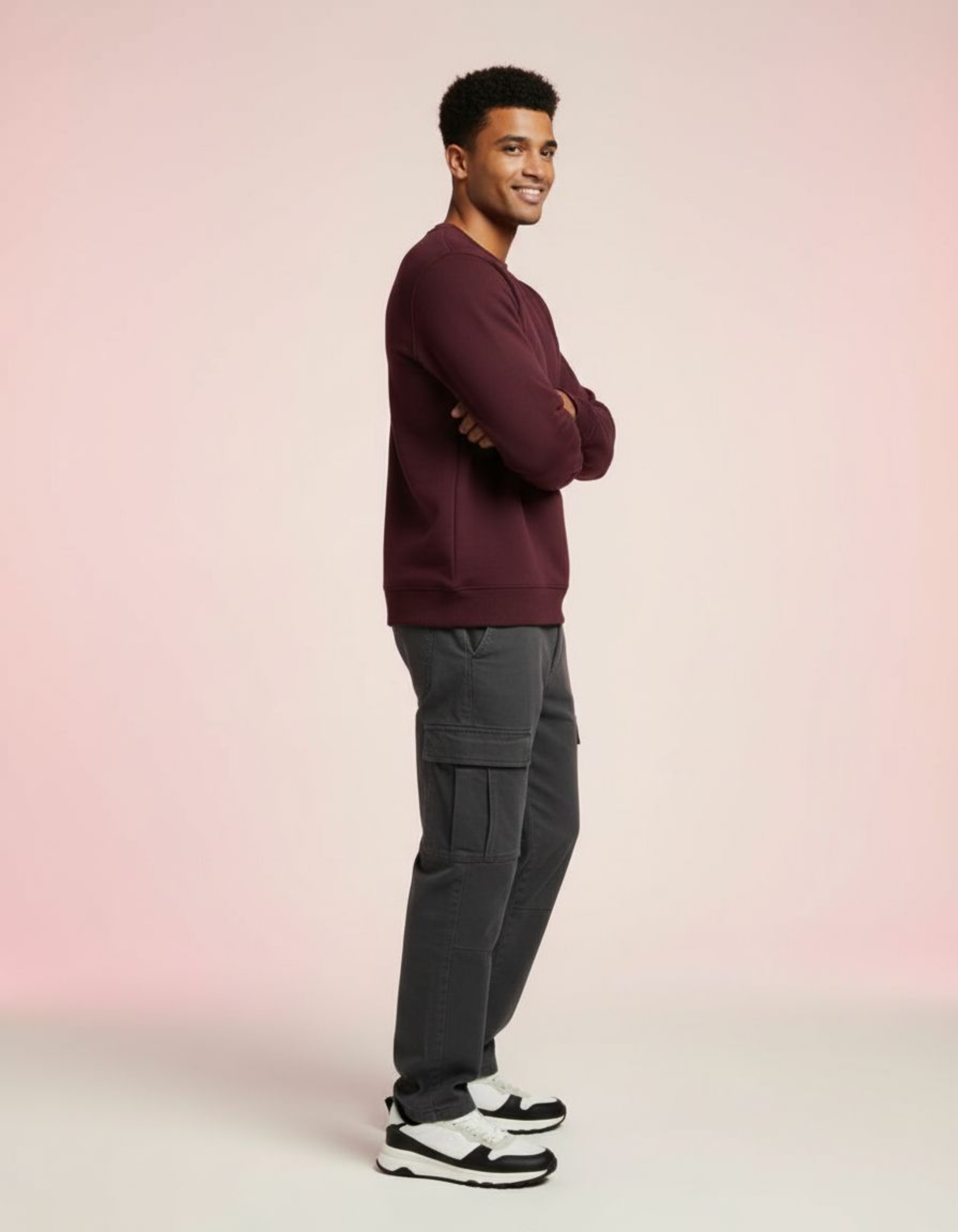 Solid Maroon Sweatshirt