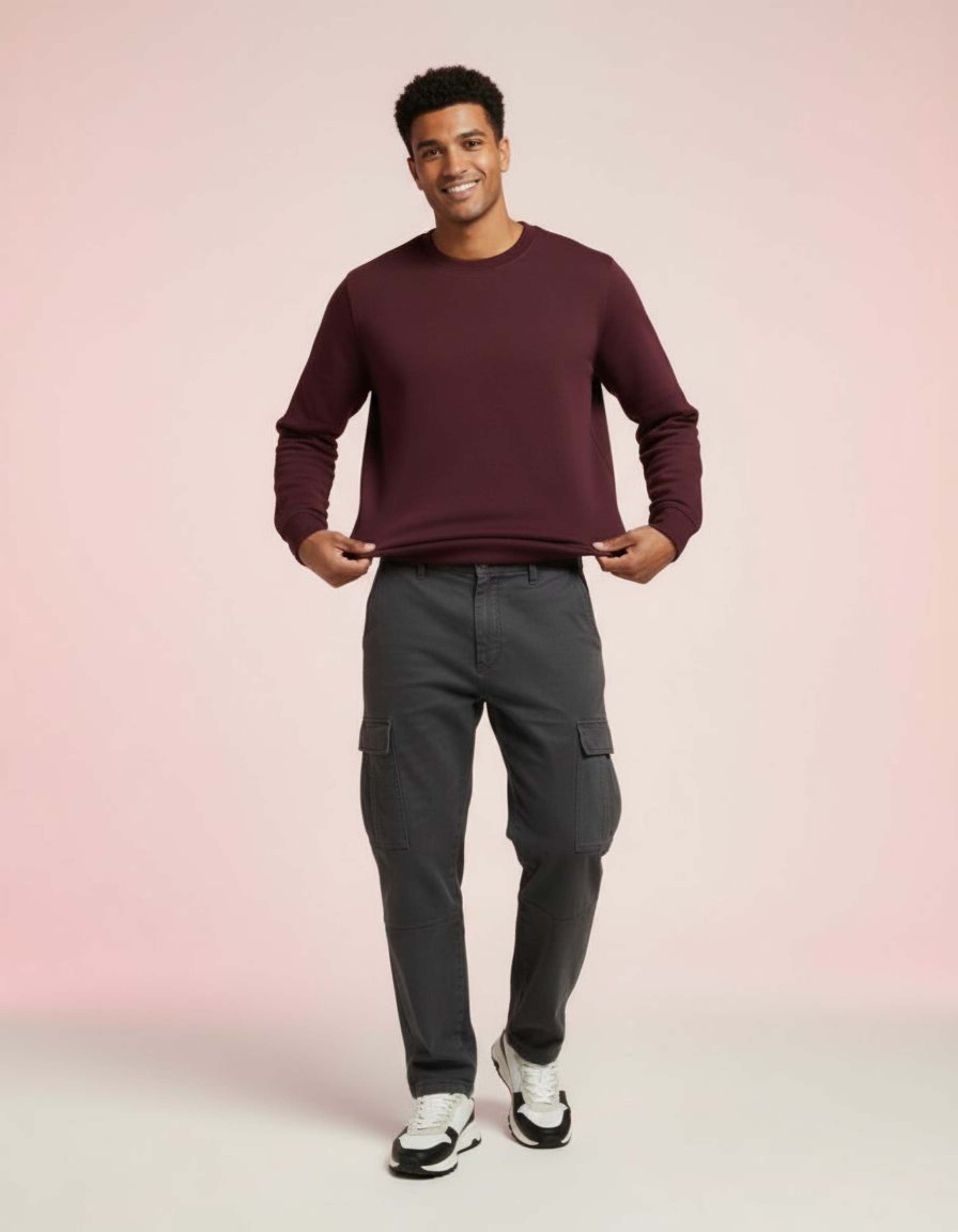 Solid Maroon Sweatshirt