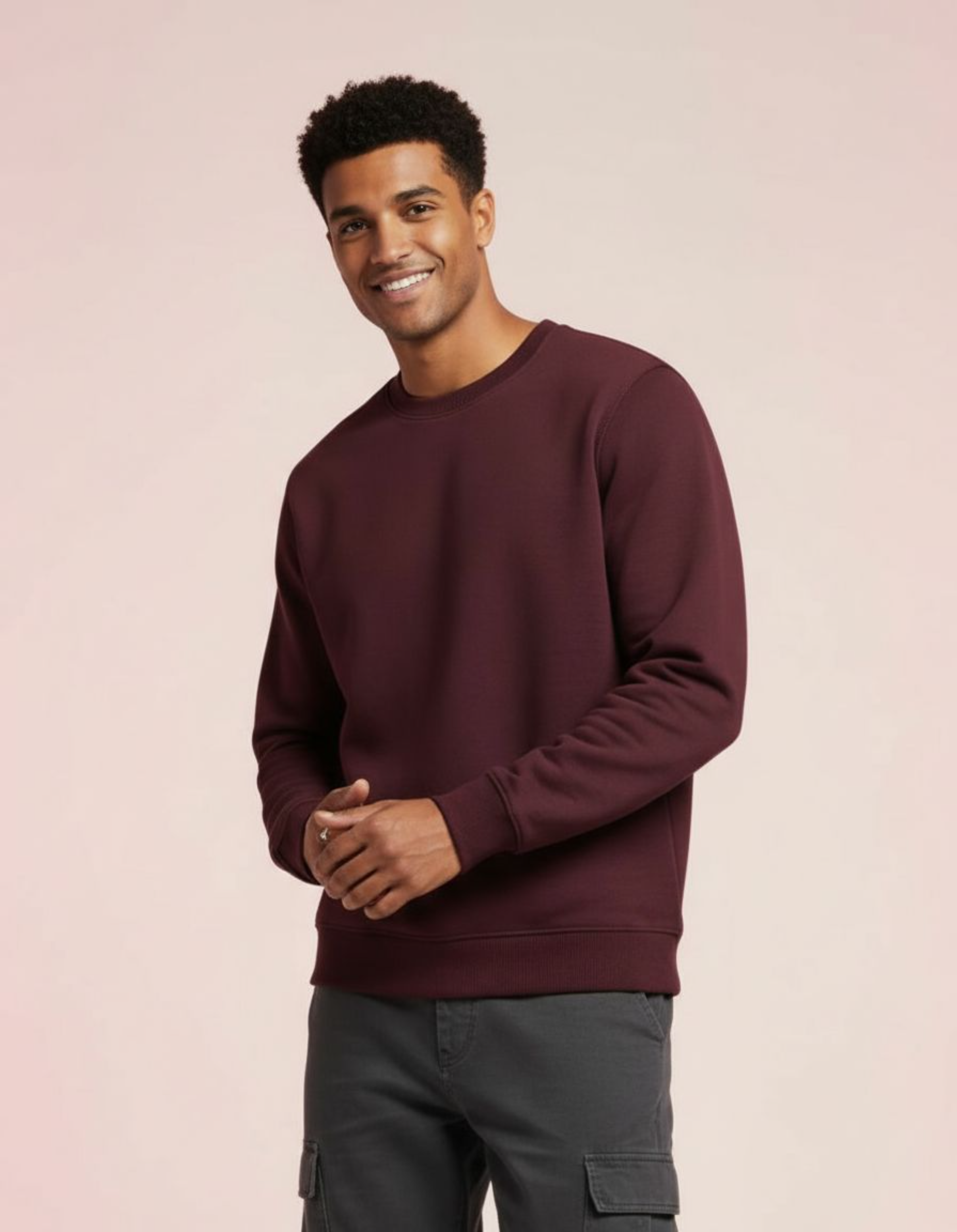 Solid Maroon Sweatshirt