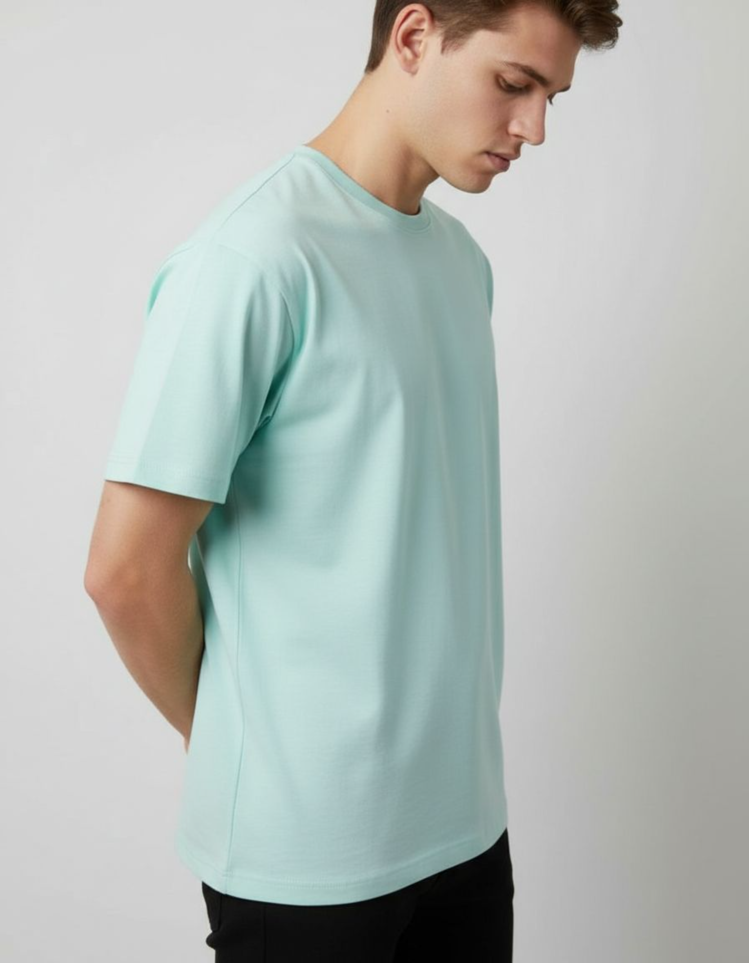 Solid Mint Regular Fit T-Shirt