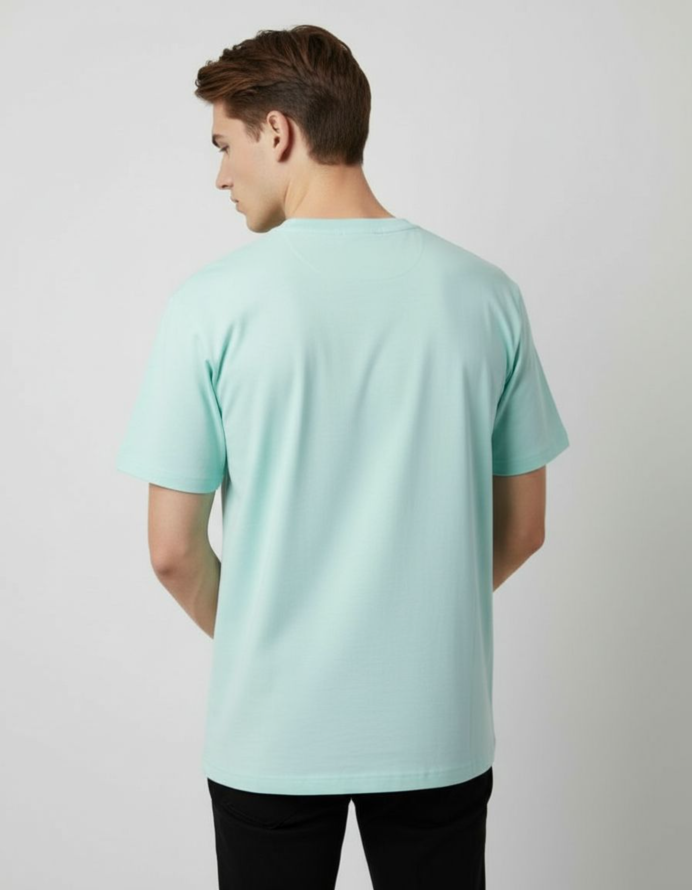 Solid Mint Regular Fit T-Shirt