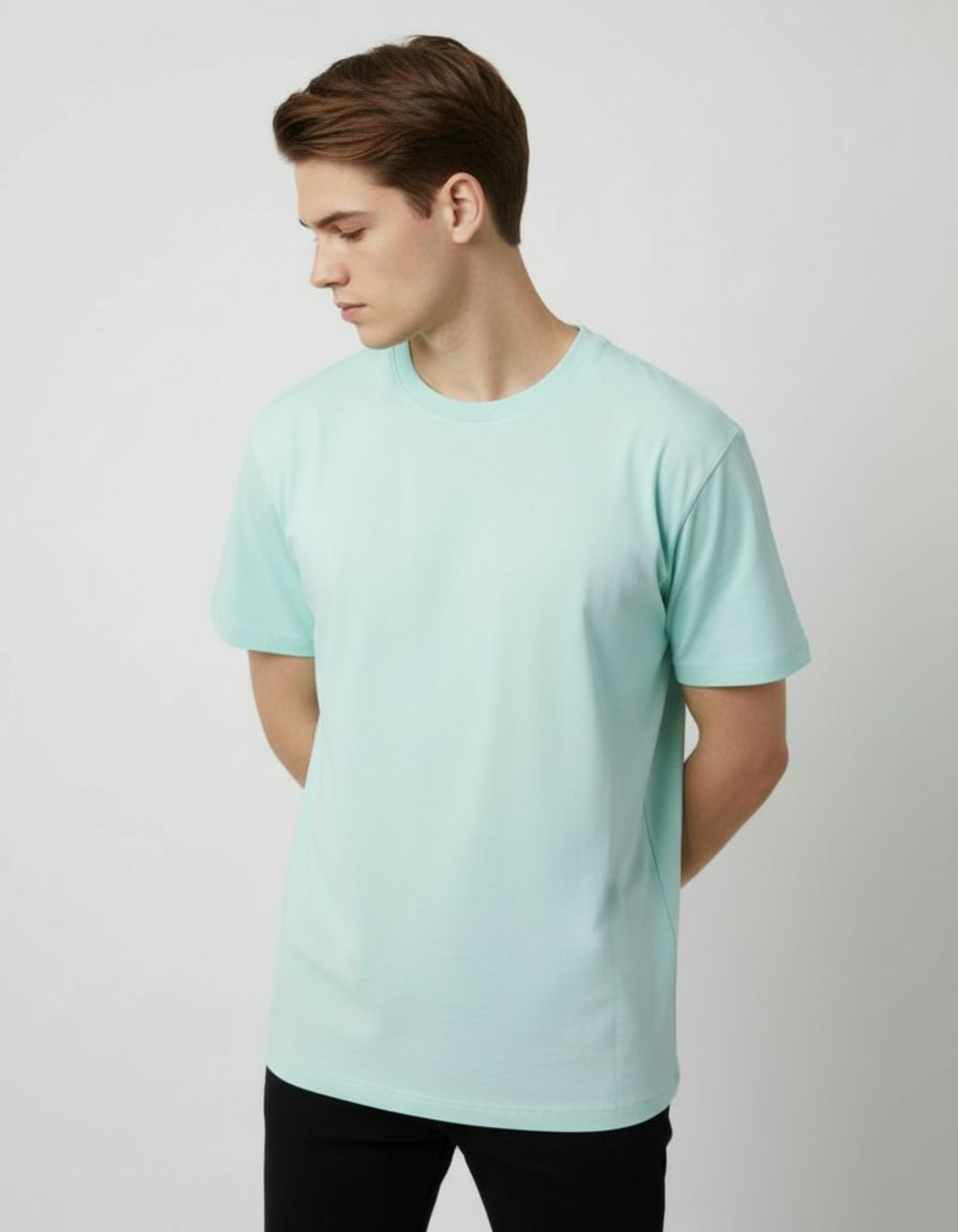 Solid Mint Regular Fit T-Shirt
