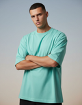 Solid Mint Oversized T-Shirt