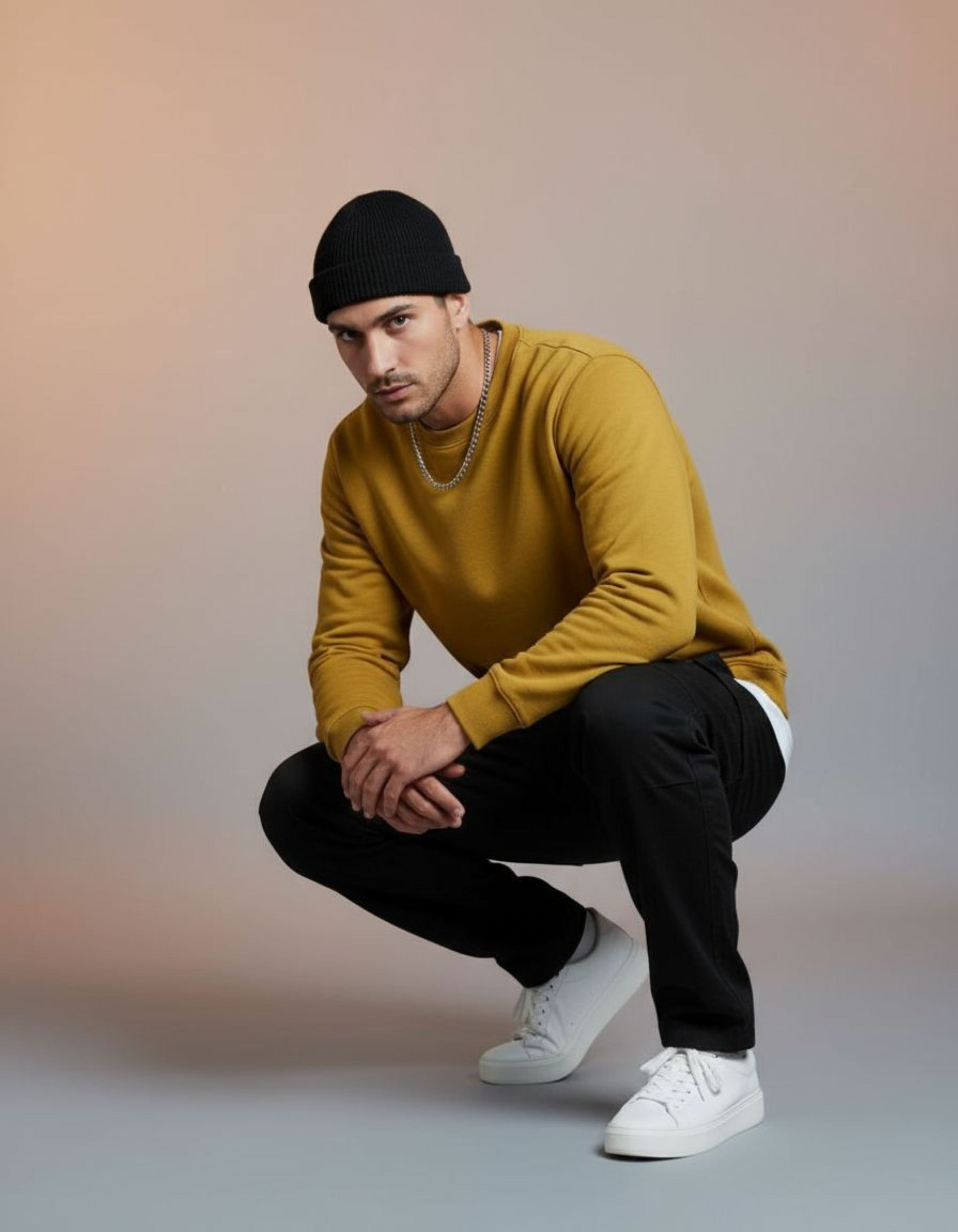 Solid Mustard Yellow Sweatshirt