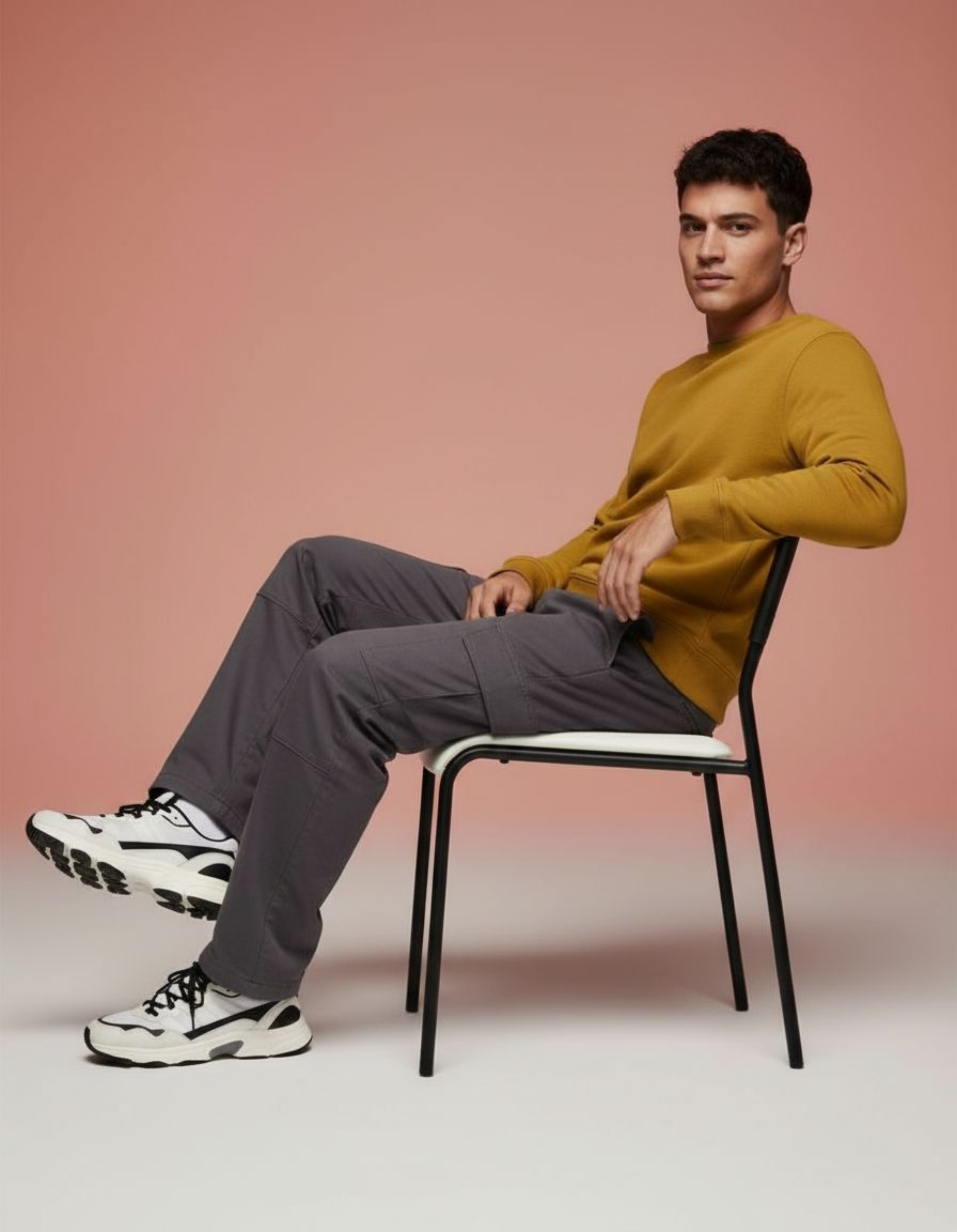 Solid Mustard Yellow Sweatshirt