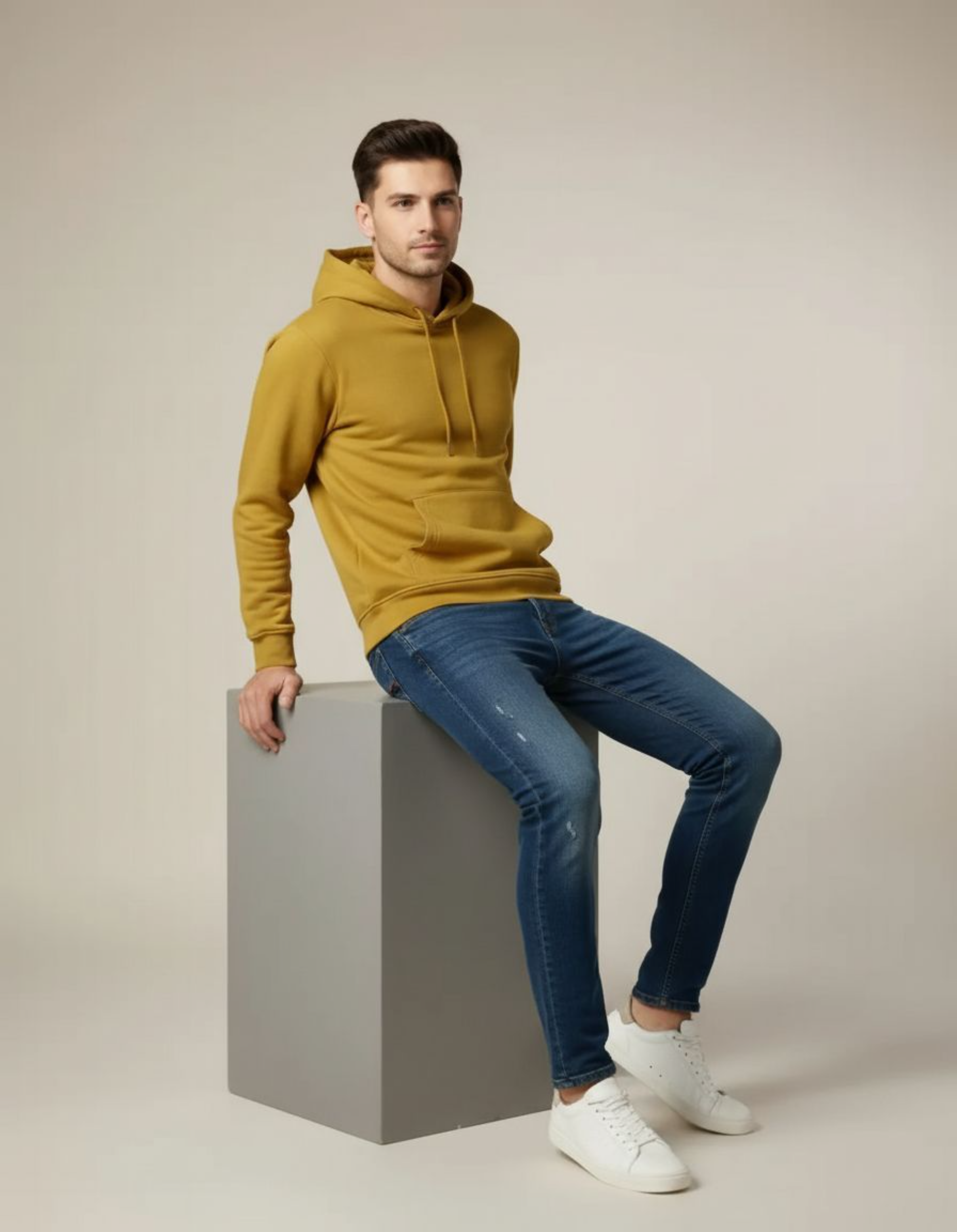 Solid Mustard Yellow Hoodie