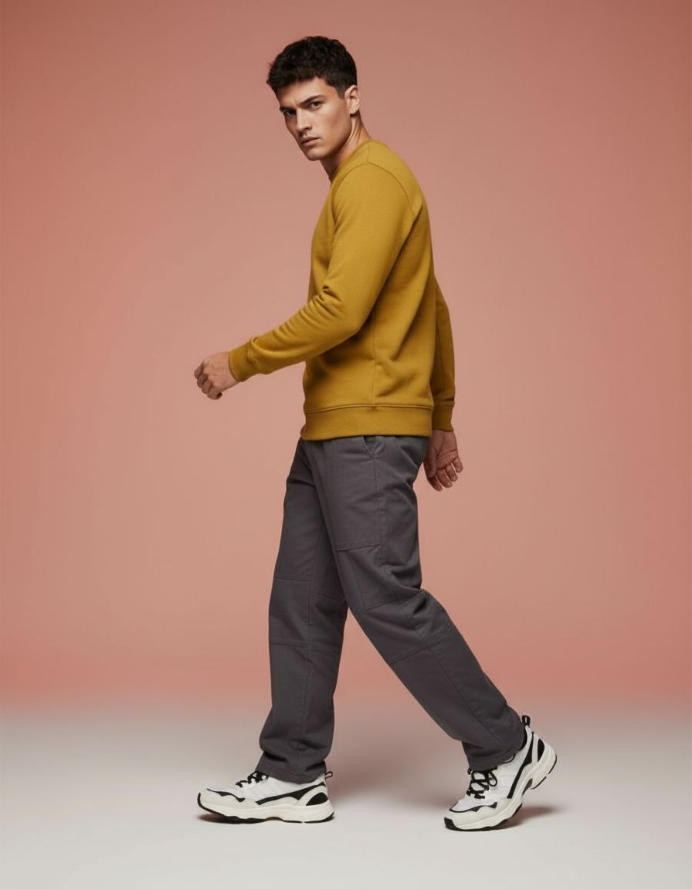 Solid Mustard Yellow Sweatshirt