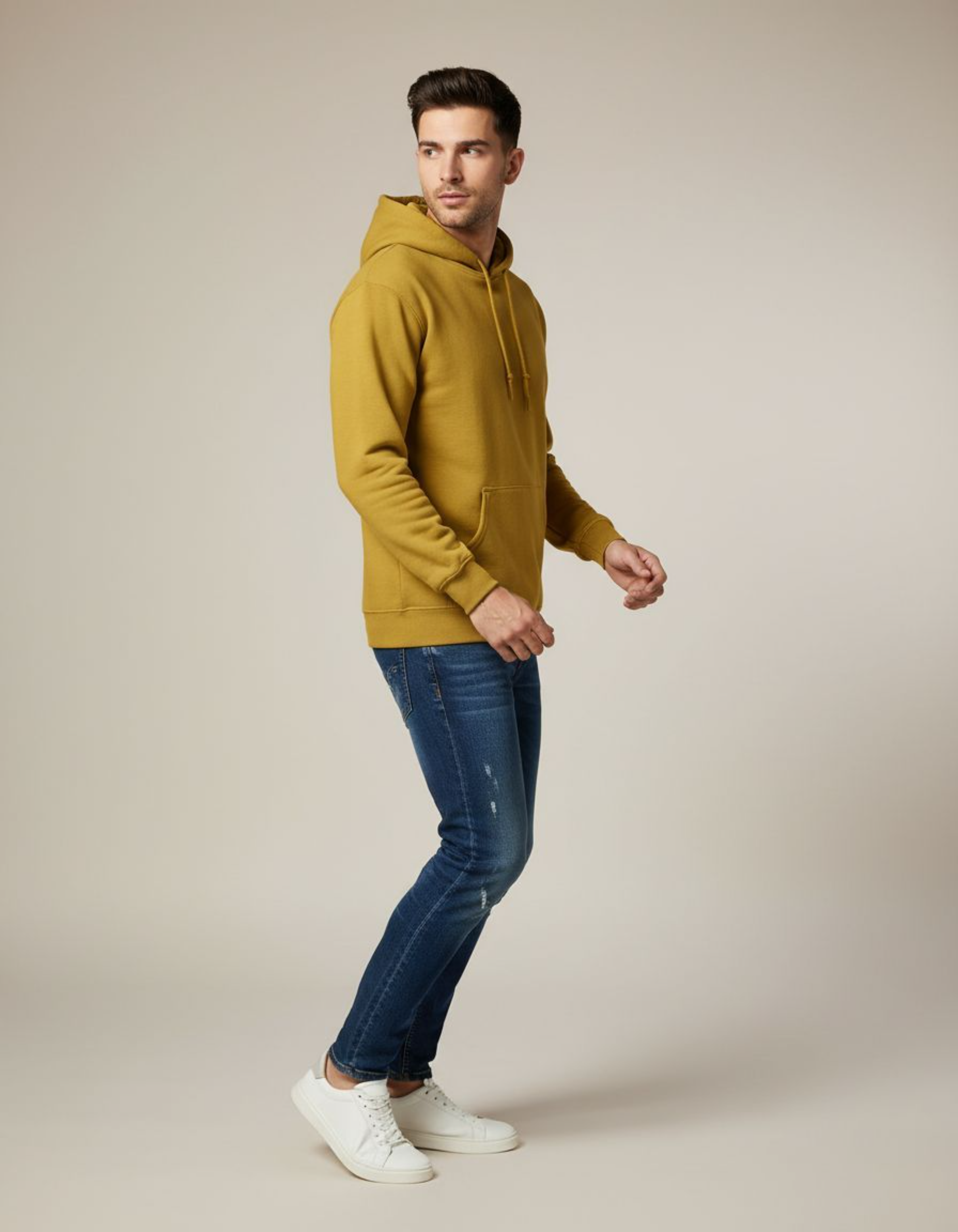 Solid Mustard Yellow Hoodie