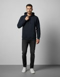 Solid Navy Blue Hoodie