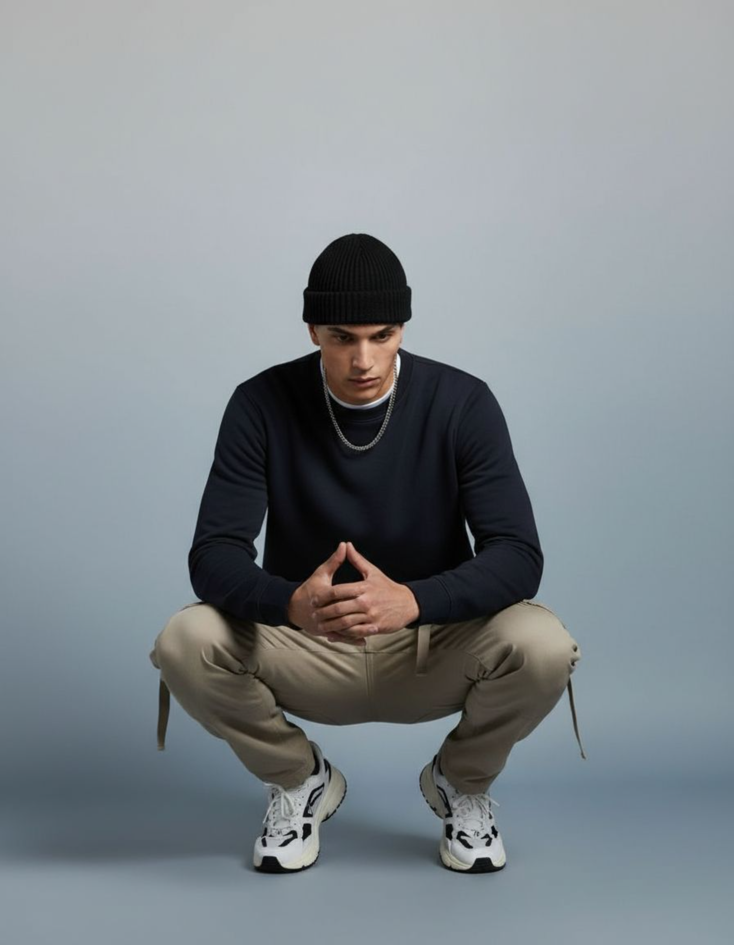 Solid Navy Blue Sweatshirt