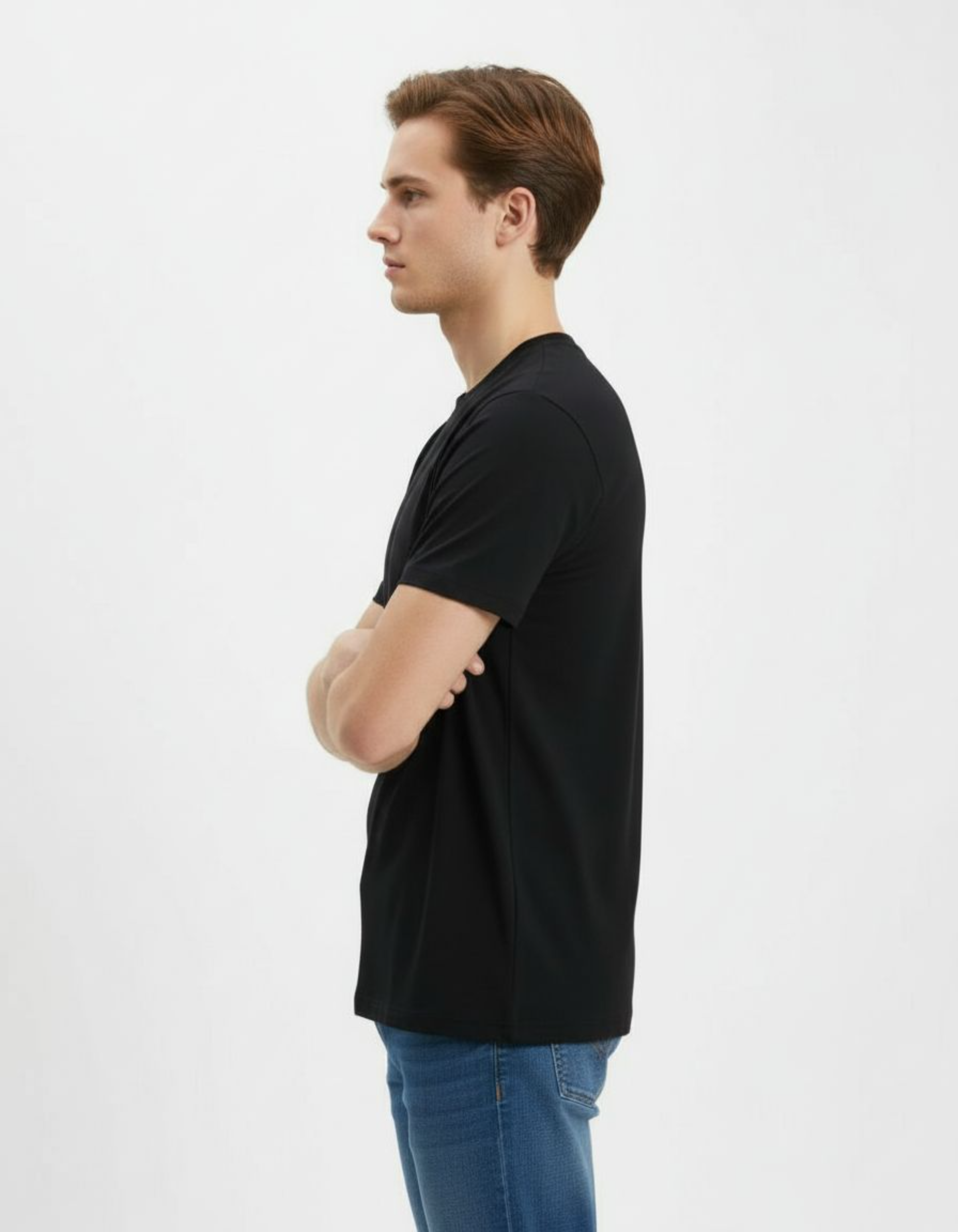 Solid Navy Blue Regular Fit T-Shirt