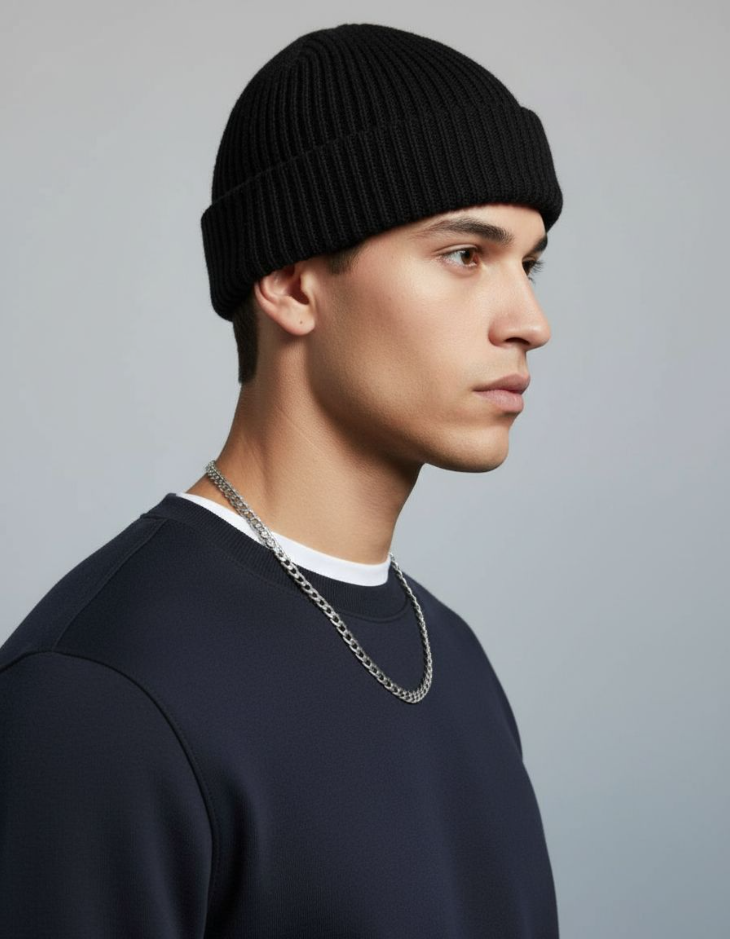 Solid Navy Blue Sweatshirt