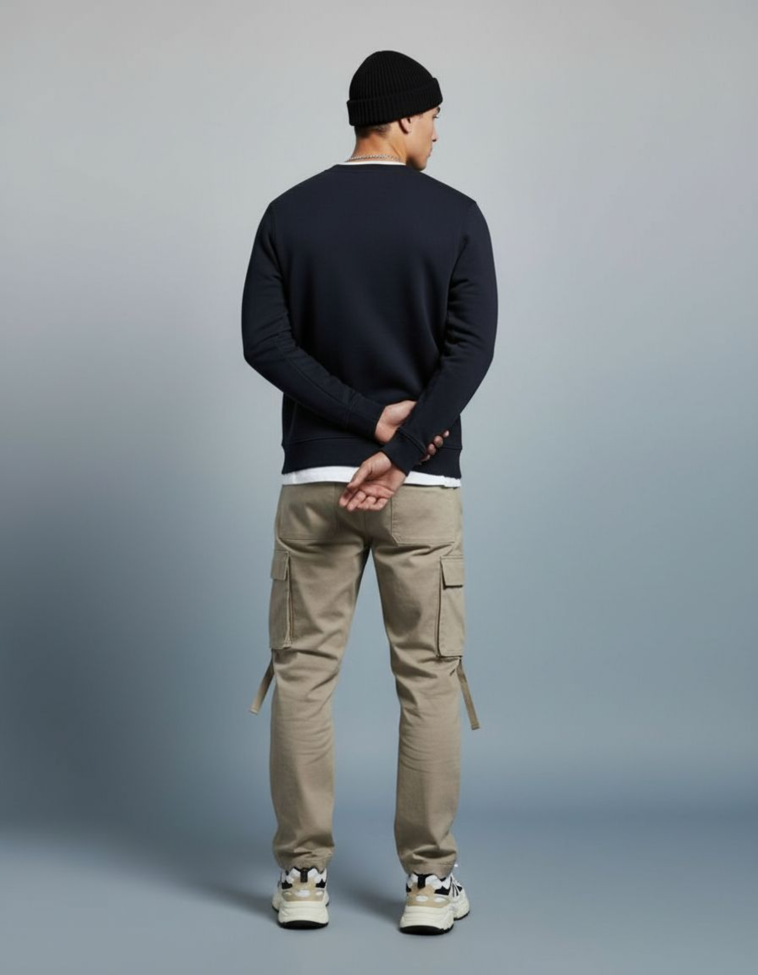 Solid Navy Blue Sweatshirt