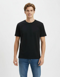 Solid Navy Blue Regular Fit T-Shirt