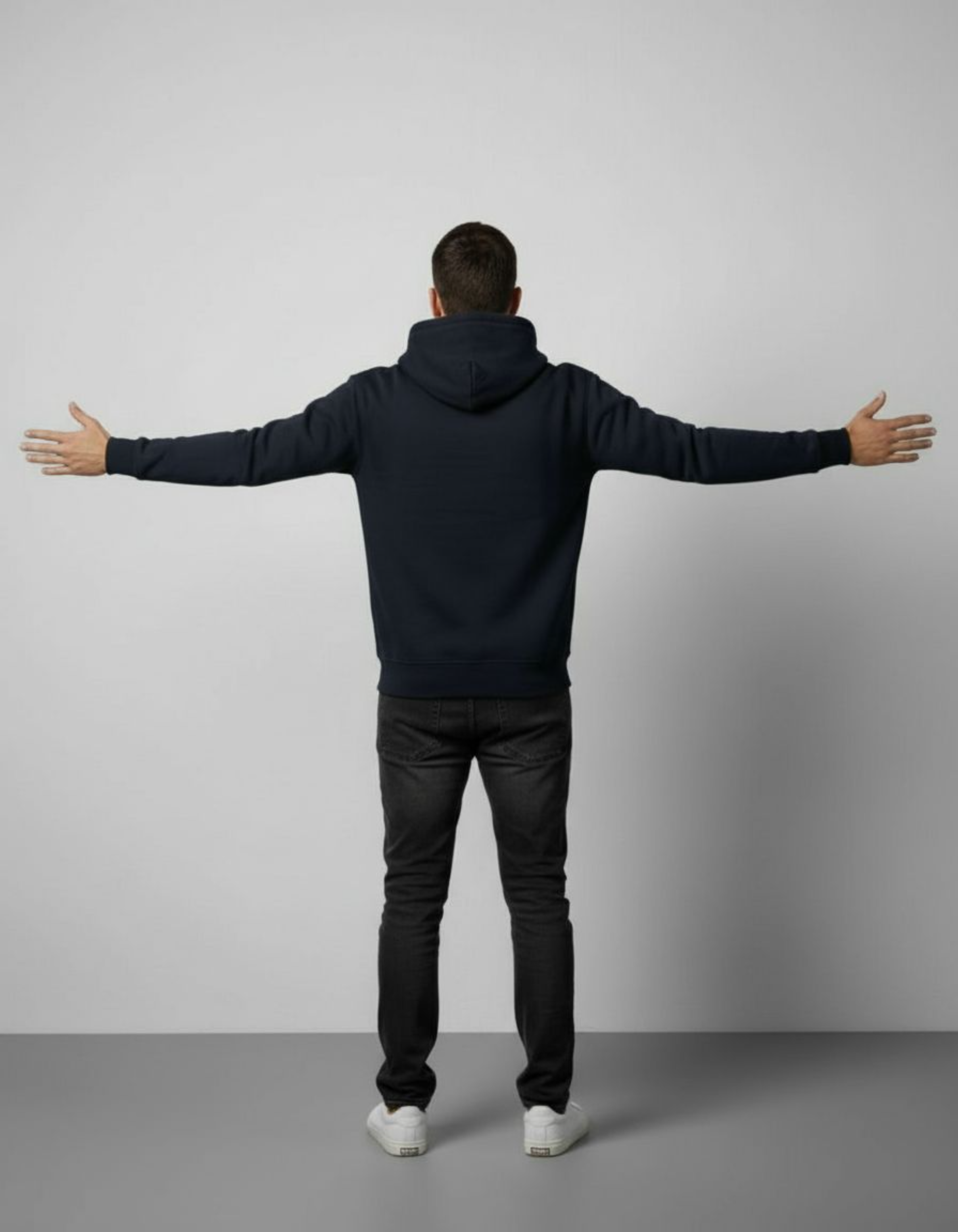 Solid Navy Blue Hoodie