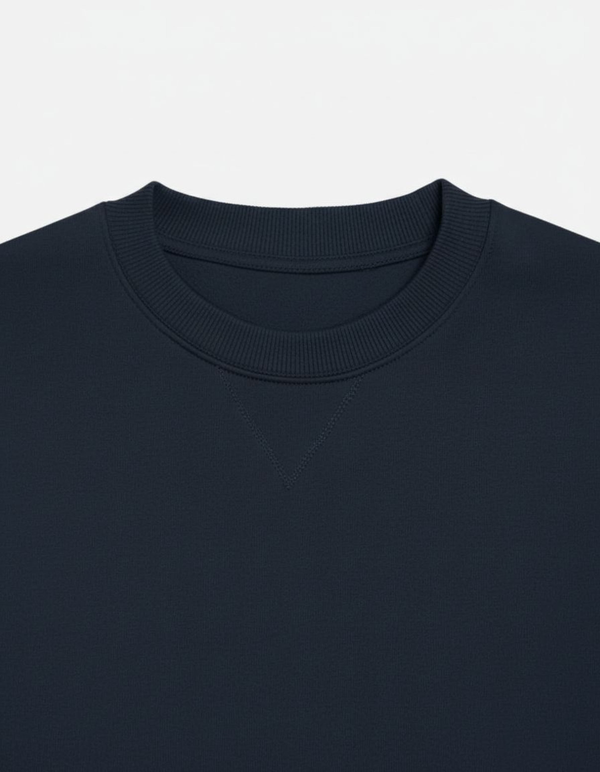 Solid Navy Blue Oversized Sweatshirt