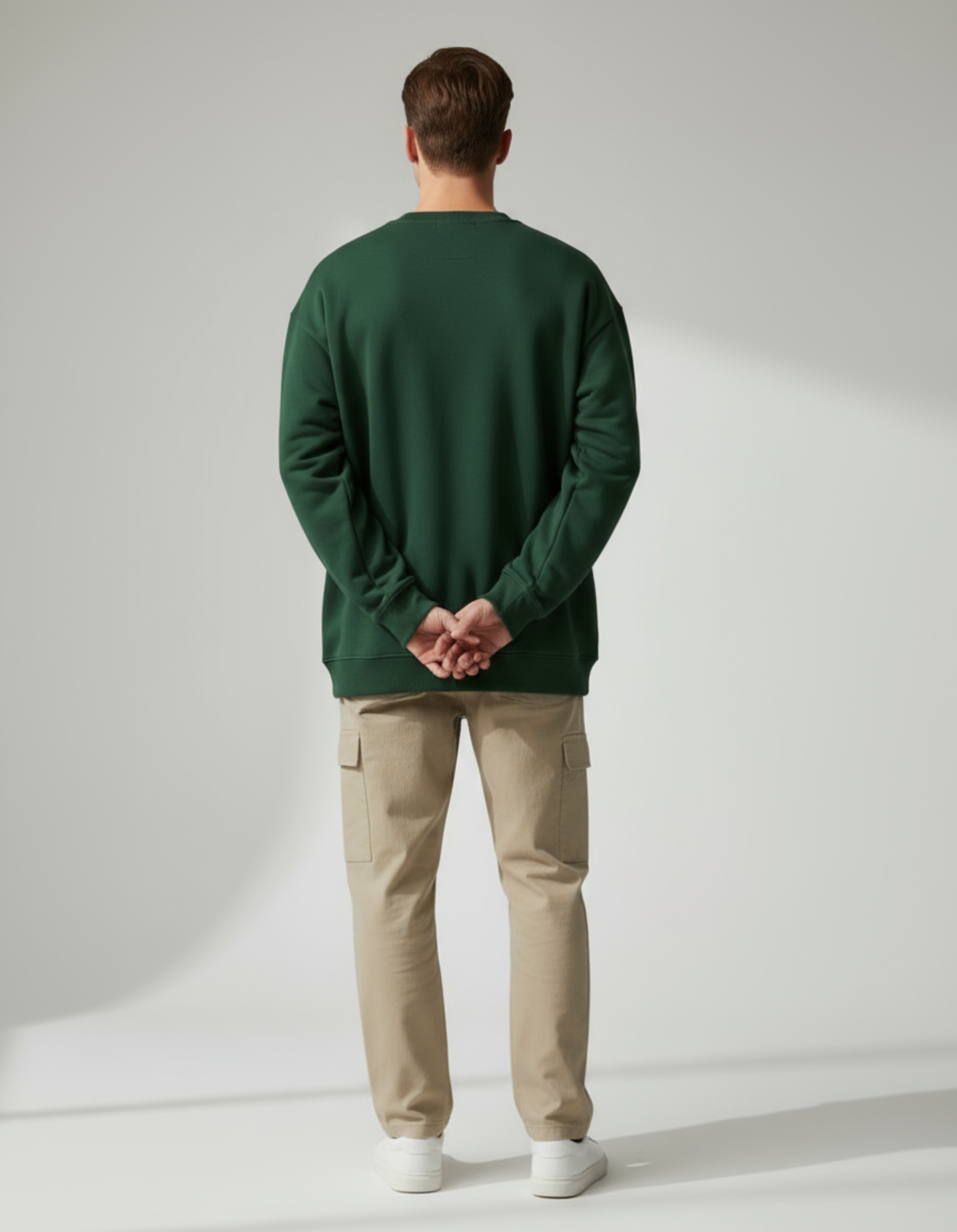 Green Nirvana Printed Oversized Sweatshirt