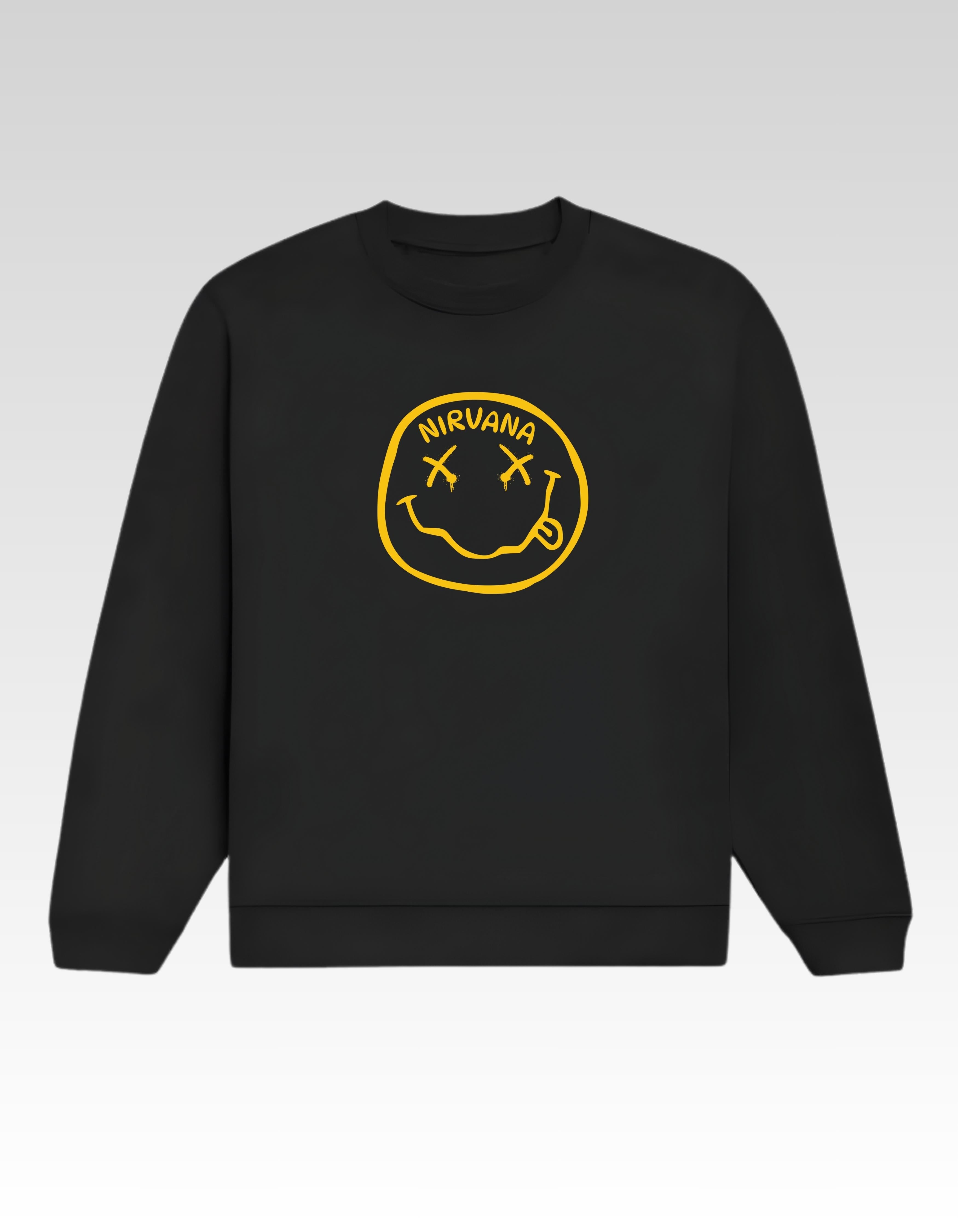 Black Nirvana Printed Sweatshirt