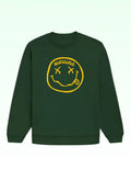 Green Nirvana Printed Oversized Sweatshirt